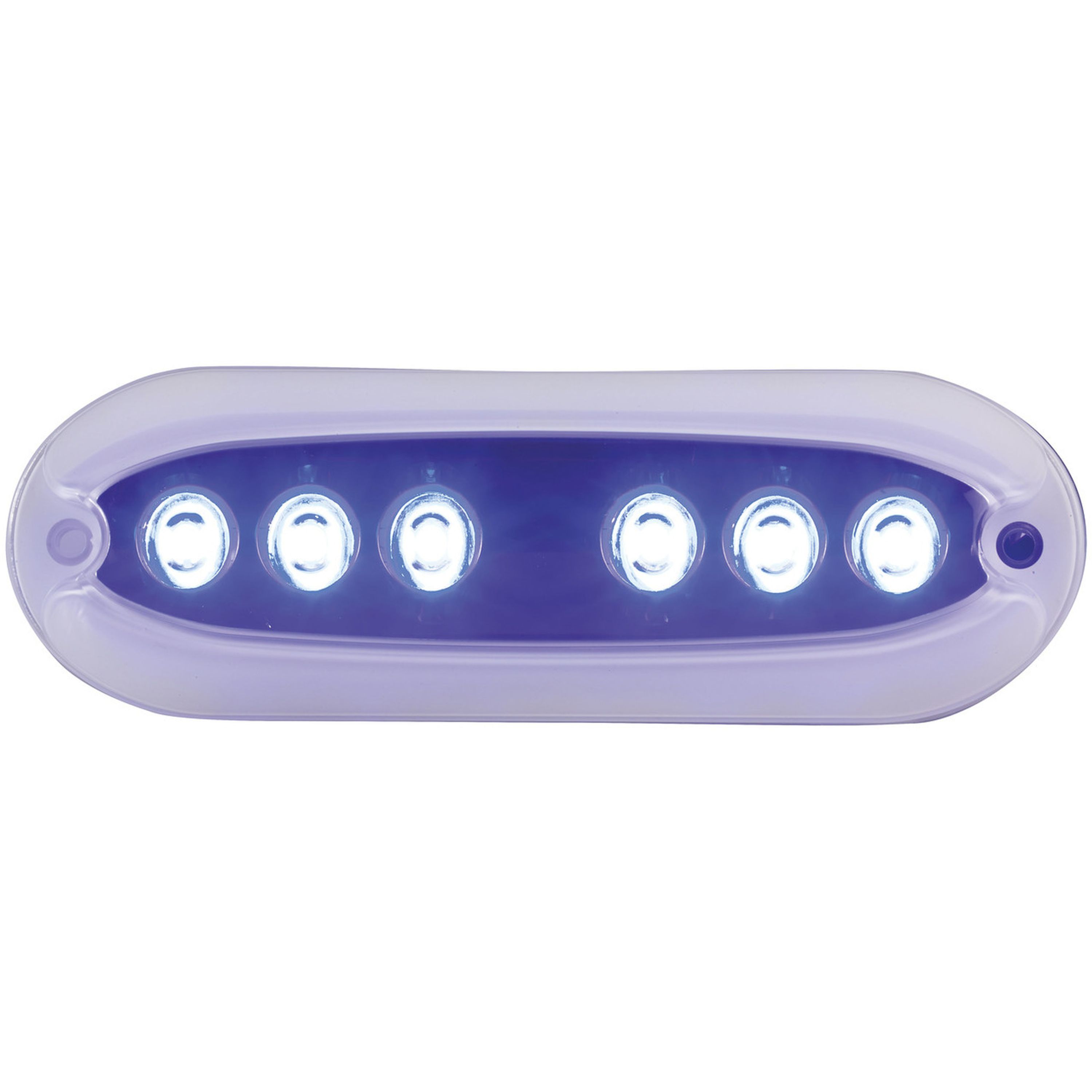 6X2W Blue Surface Mount Underwater LED Light 1000 Lumens