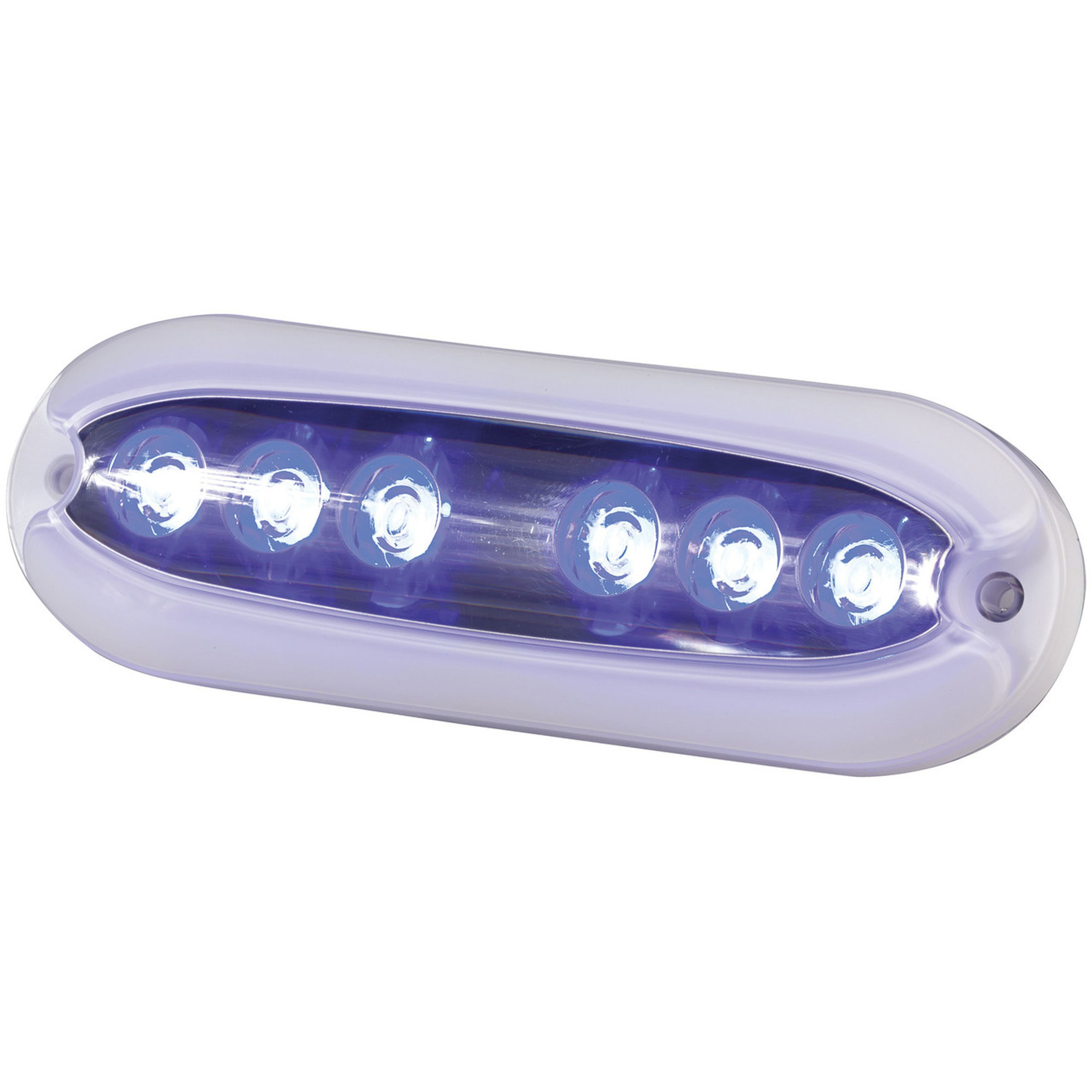 6X2W Blue Surface Mount Underwater LED Light 1000 Lumens