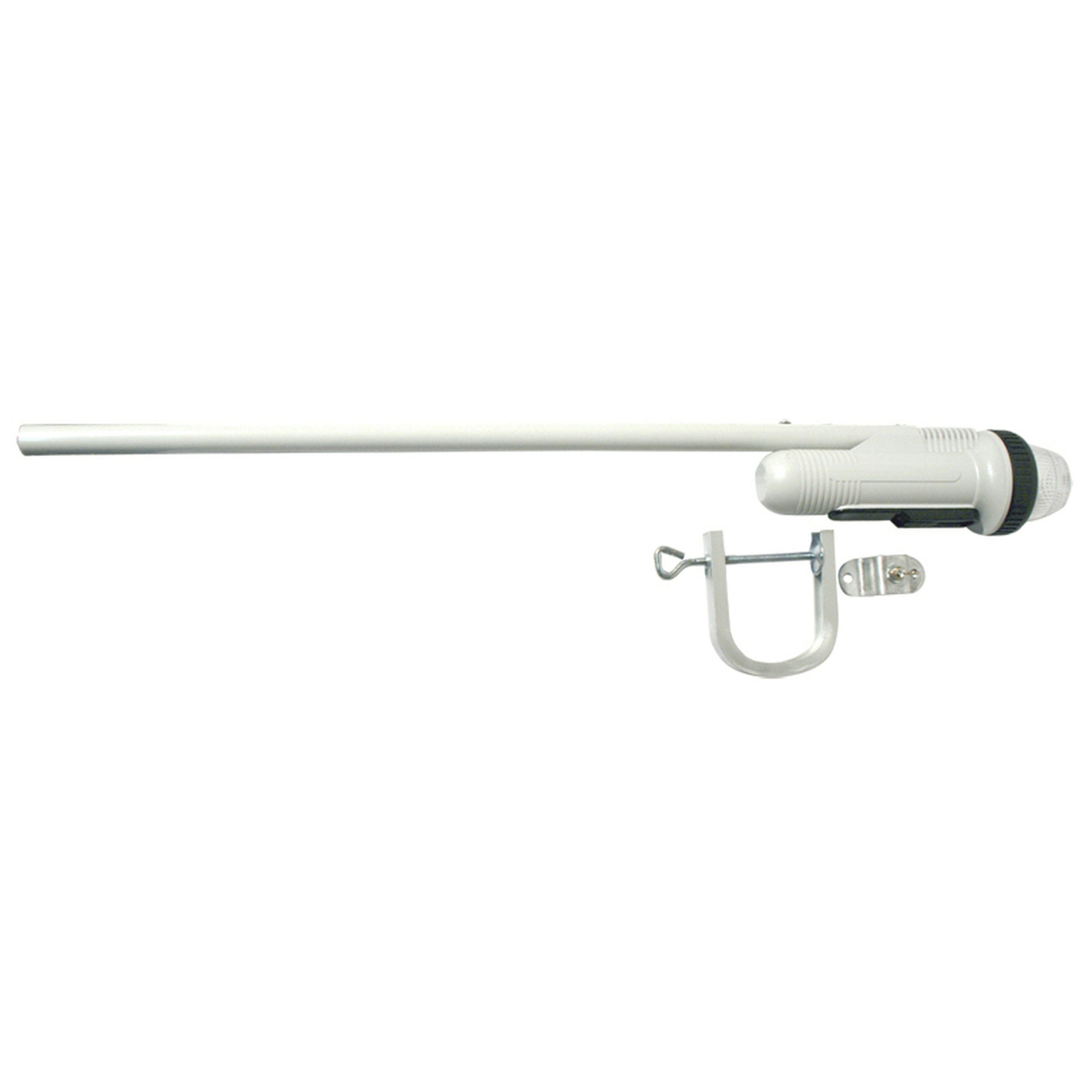 LED - Battery Powered Stern/Anchor Light - 360 White Pole Clamp On - LED