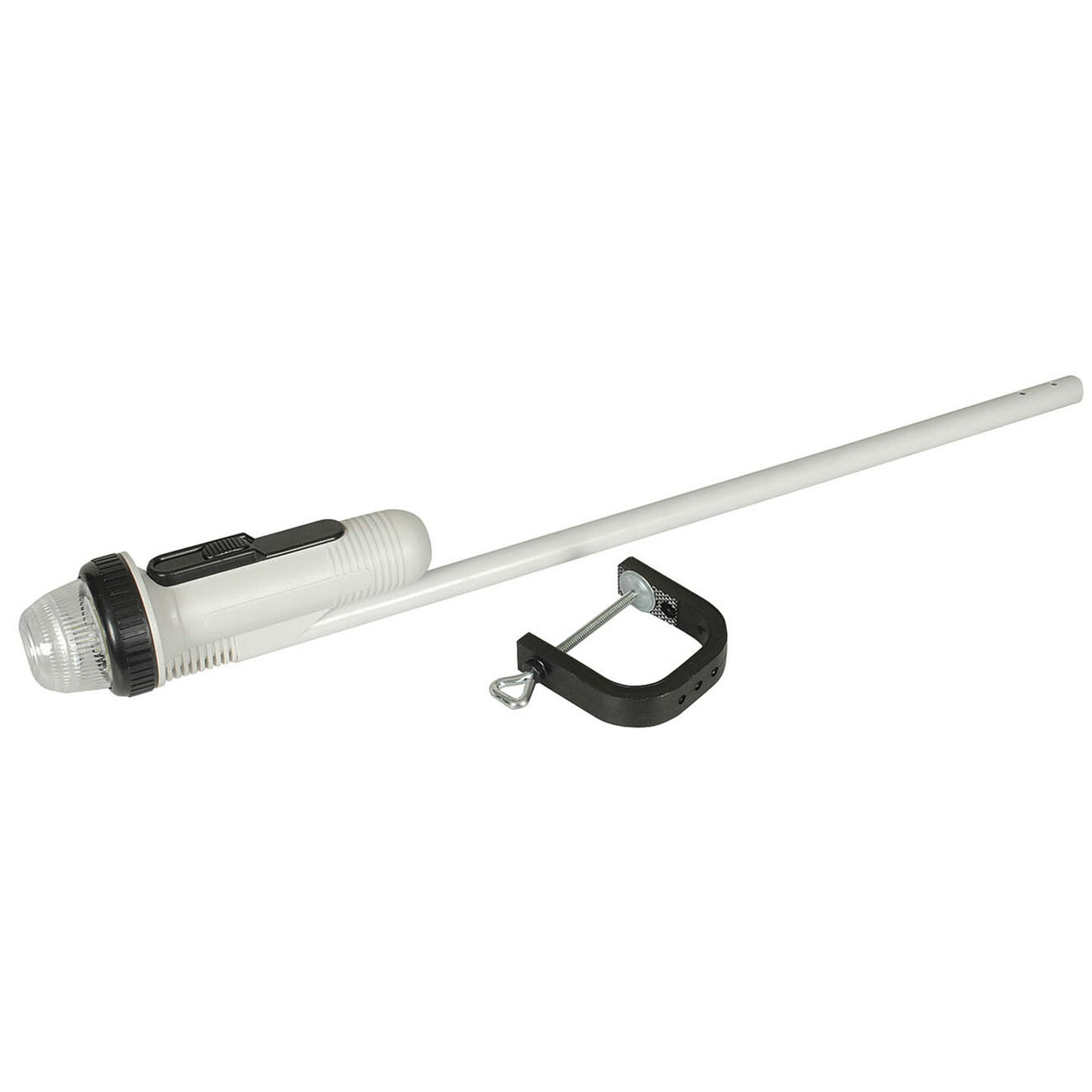 LED - Battery Powered Stern/Anchor Light - 360 White Pole Clamp On - LED