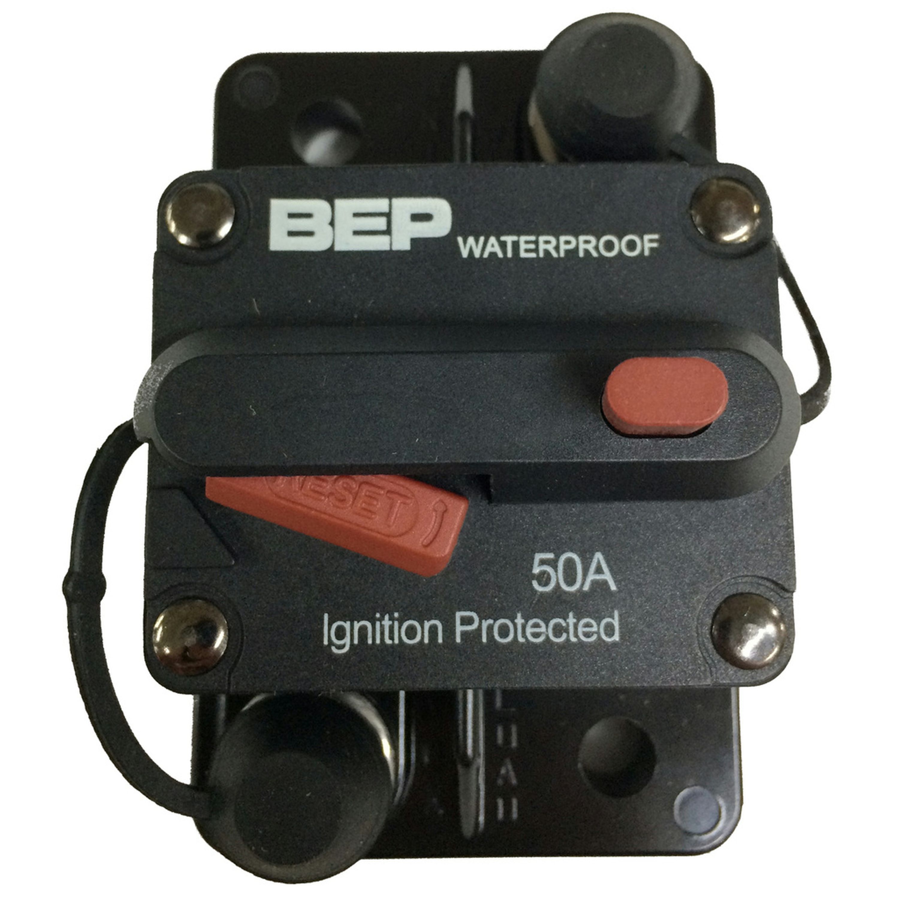 BEP 50A Waterproof Panel Mount Circuit Breaker with Manual Disconnect