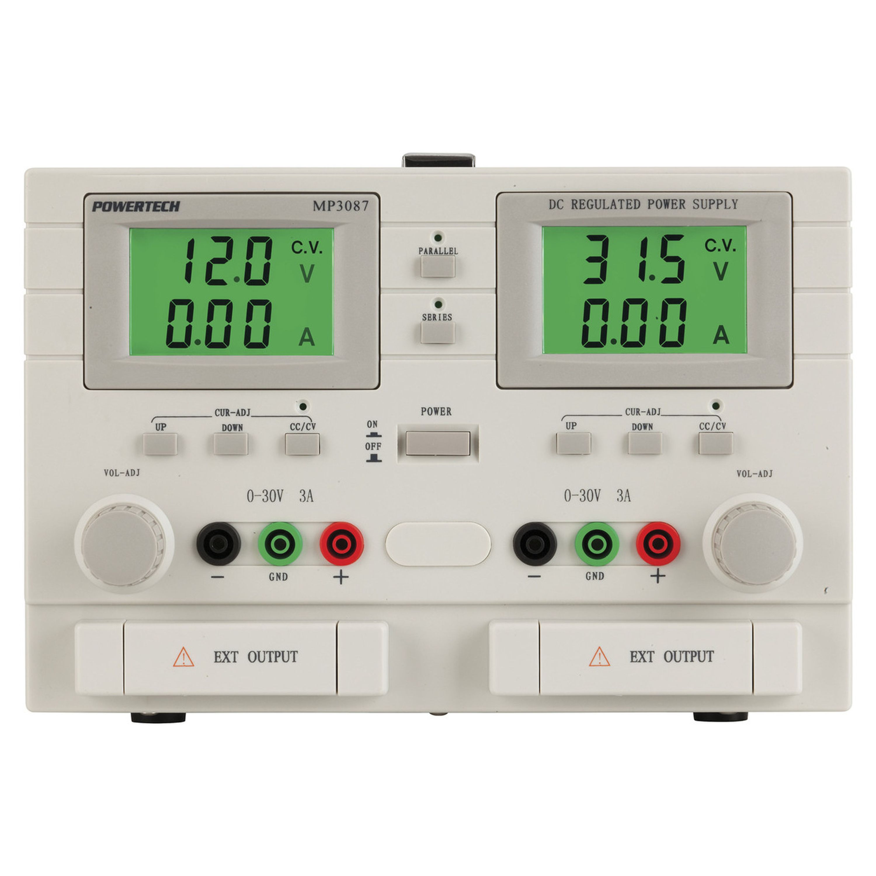 0 to 31.5 VDC Dual Output Dual Tracking Laboratory Power Supply
