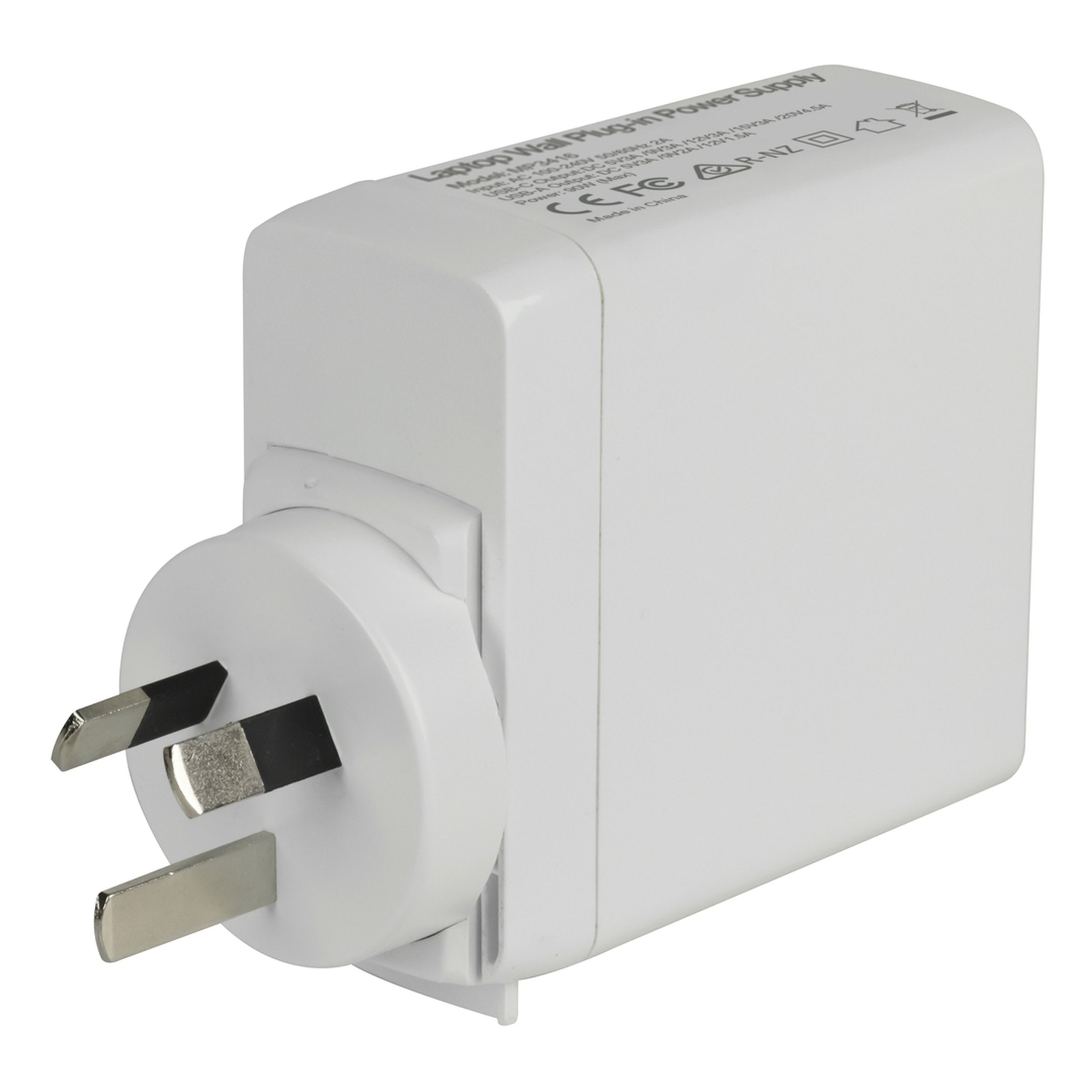 5-20V 100W Laptop Wall Plugin Power Supply with 2 x USB-C PD 3.0/QC4.0 and USB-A QC3.0