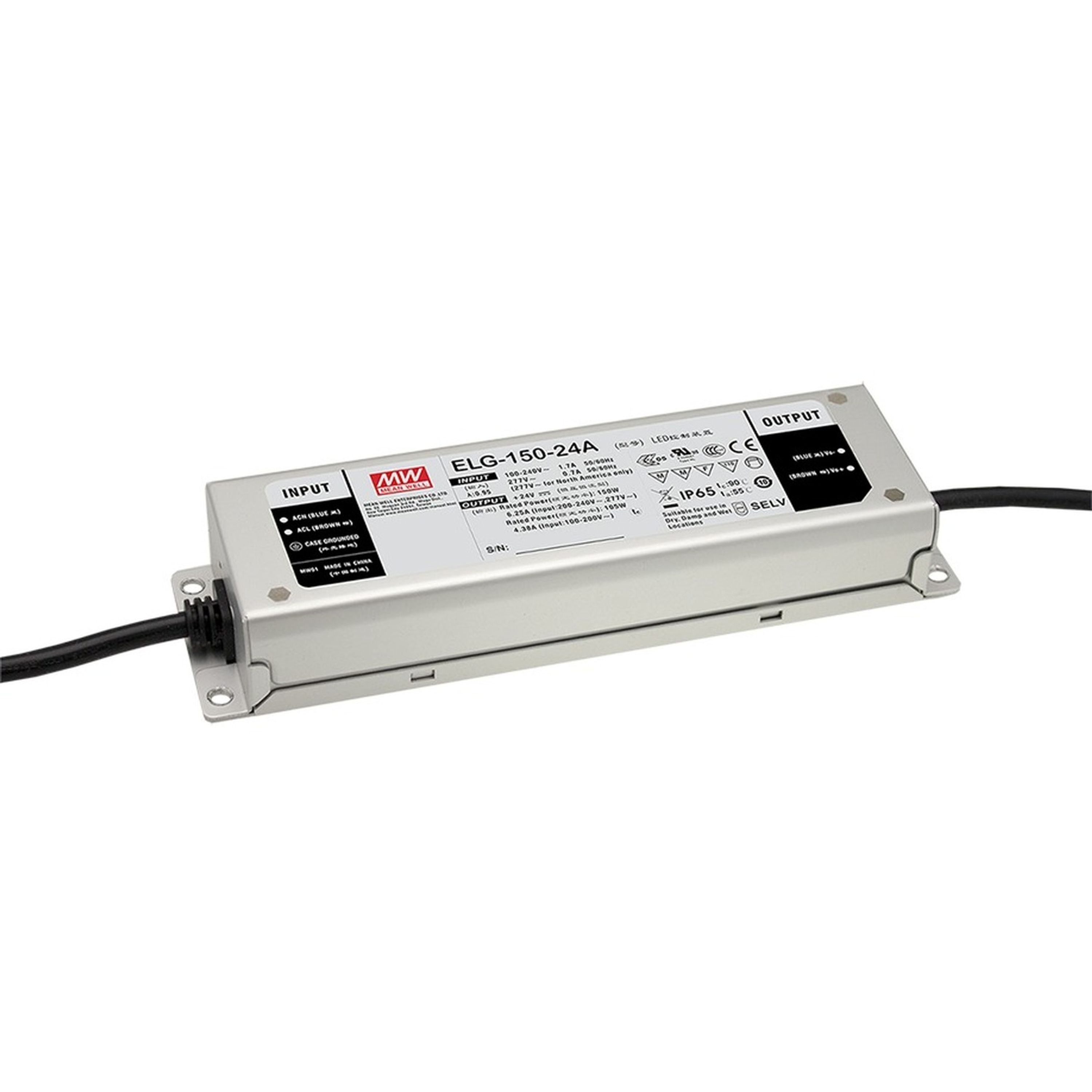 Mean Well LED PSU 150W 24VDC 24A