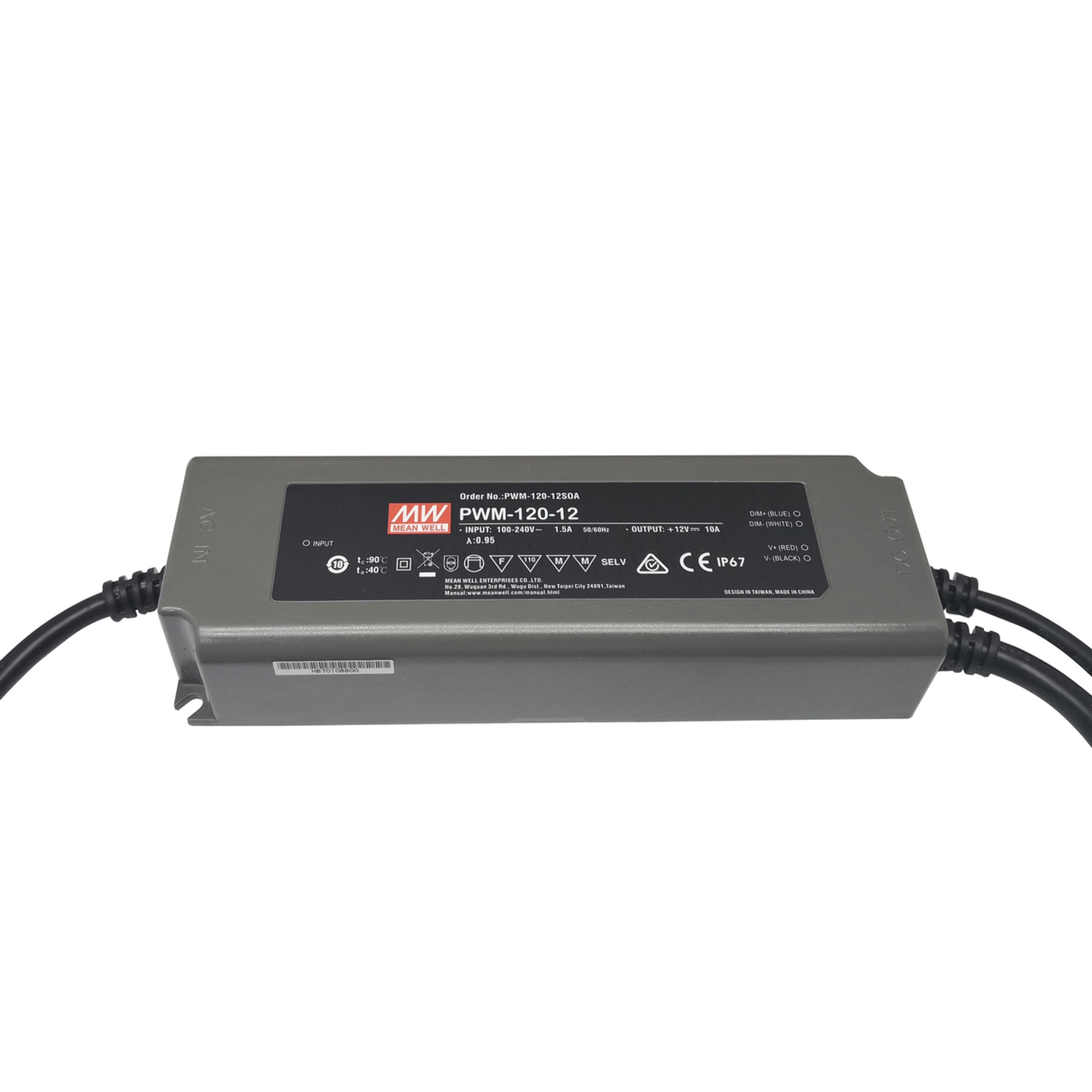 PSU LED 12V 120W 10A MW PWM-120-12