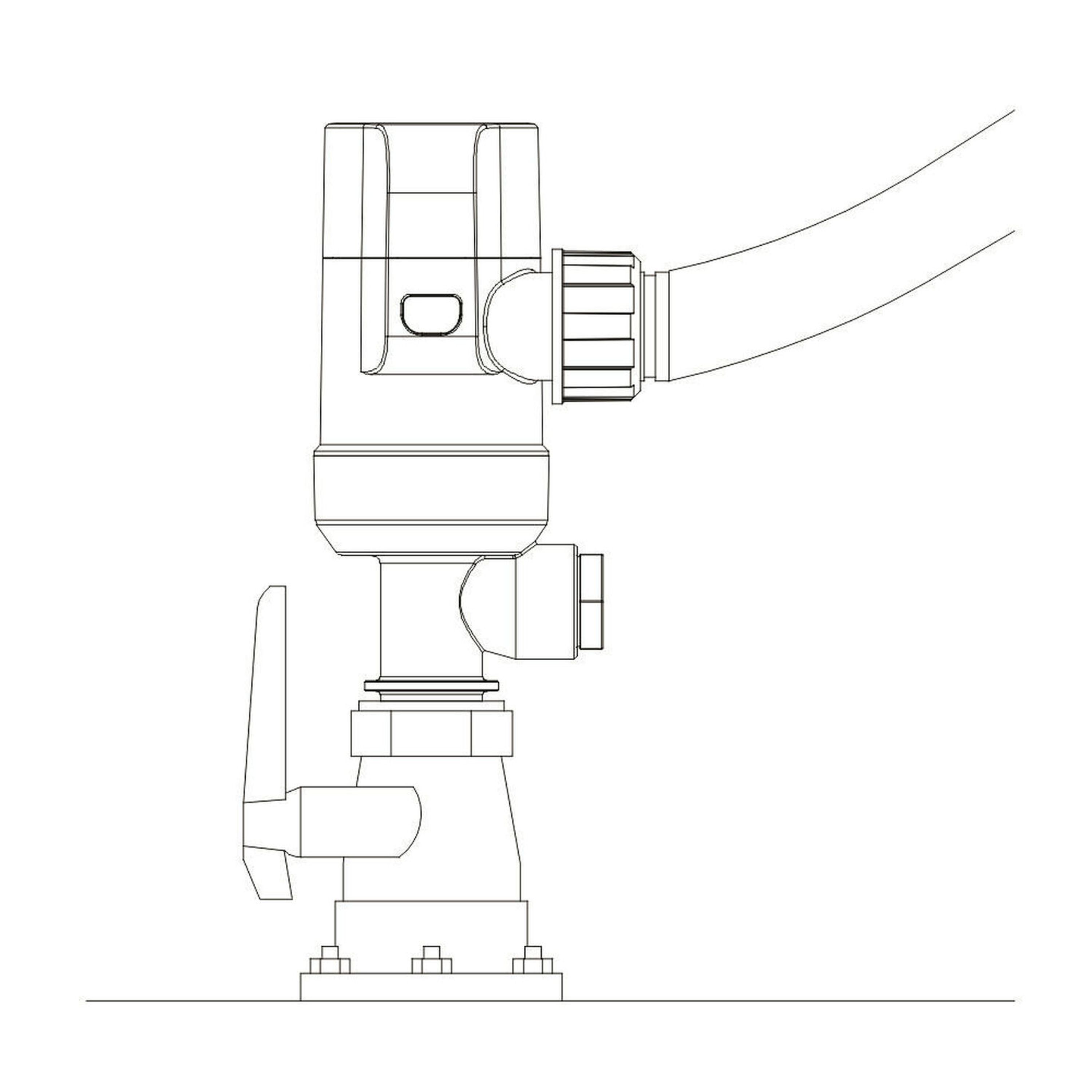 12V 800gph Livewell-Baitwell Pumps 13D Series