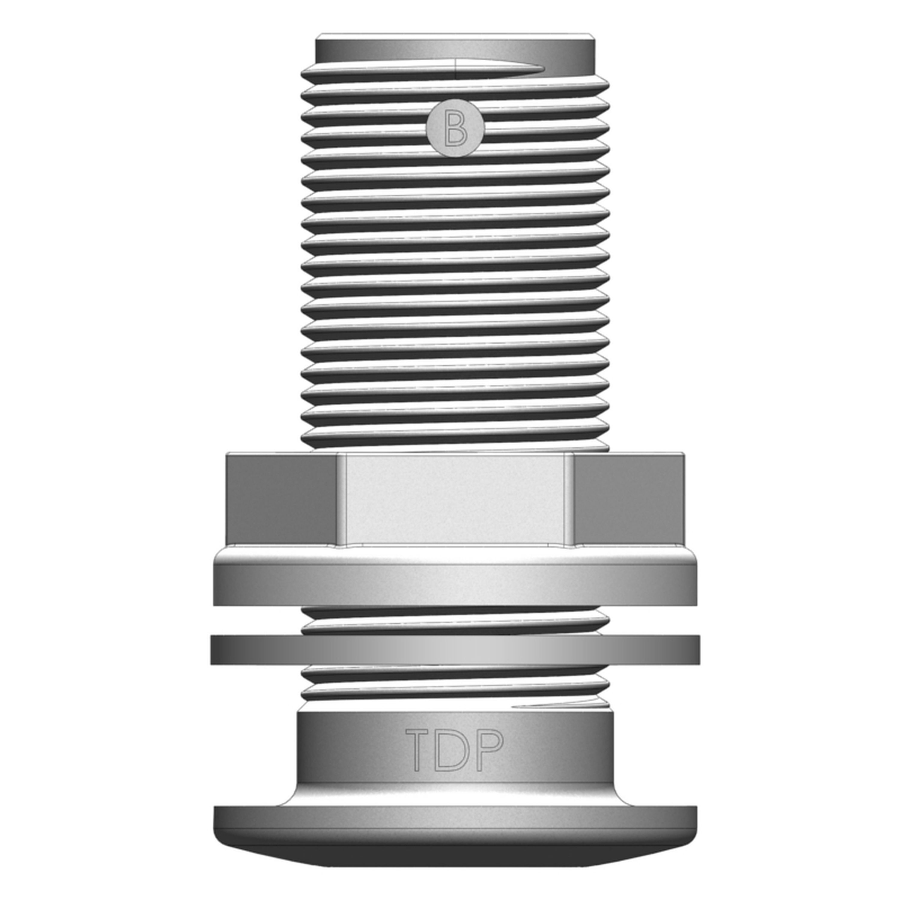 Skin Fitting Threaded Only No Barb - 3/4in BSP Int. Dia 17mm