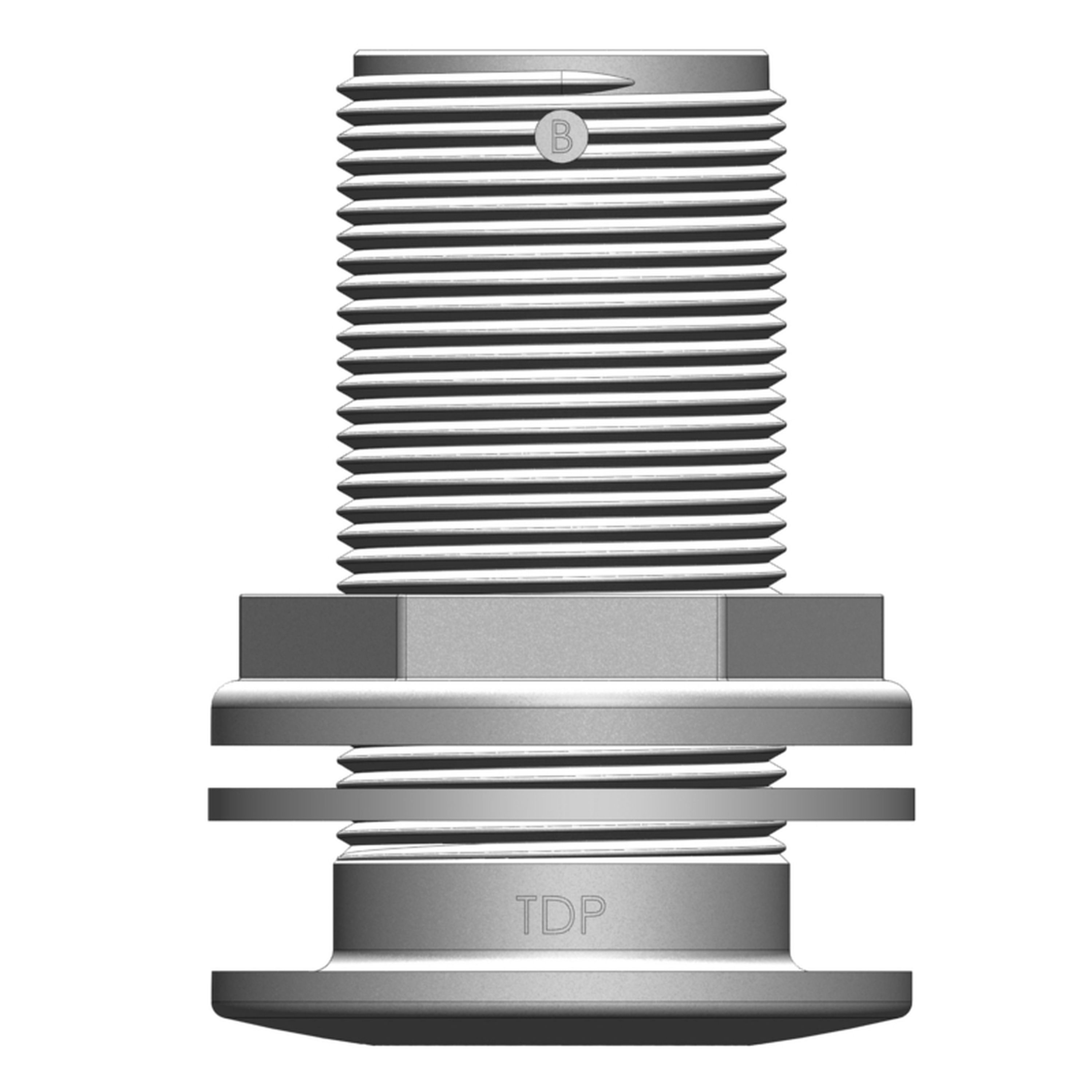 Skin Fitting Threaded Only No Barb - 1 1/4in BSP Int. Dia 30mm