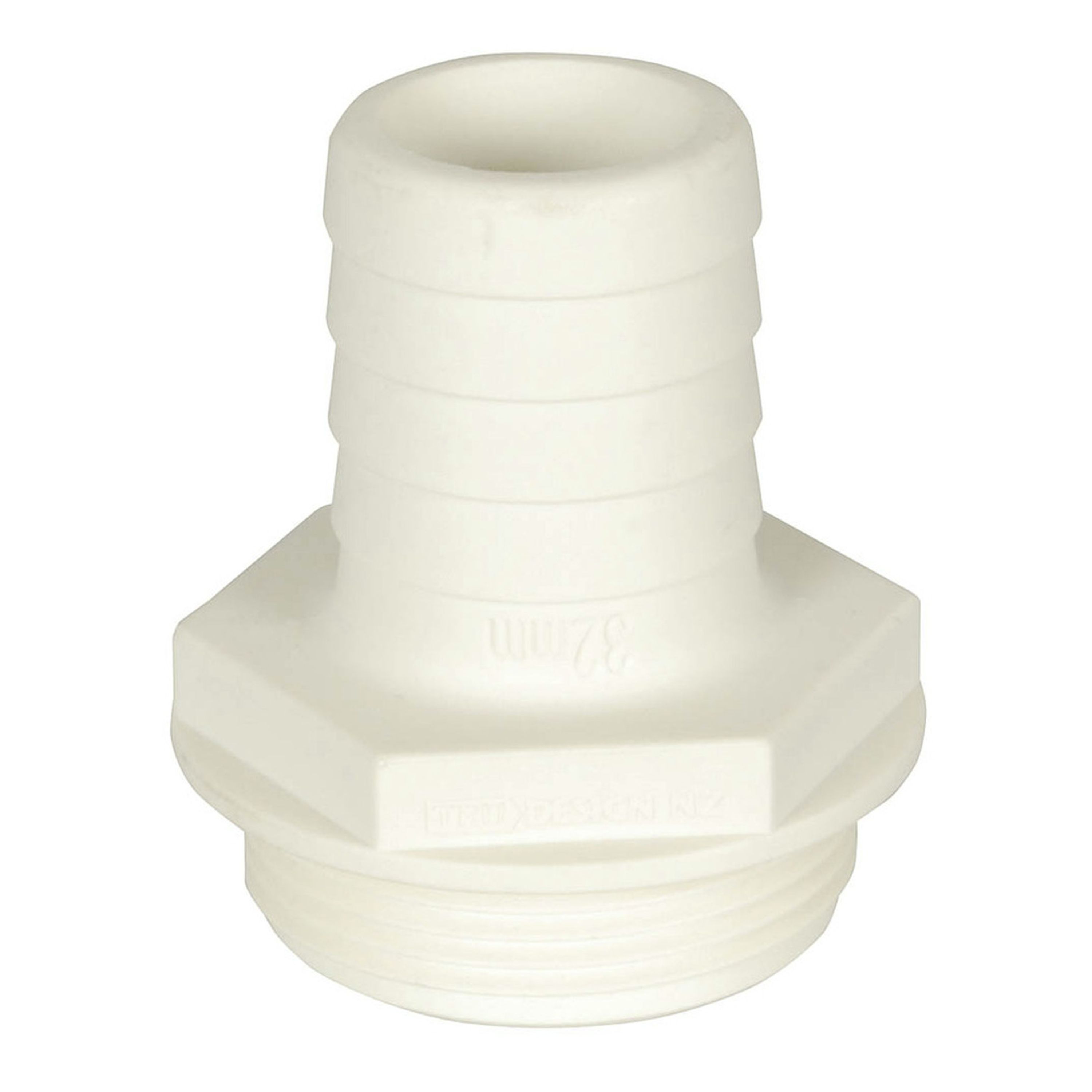 Trudesigns Polymer Plumbing Fittings - 1 1/2in BSP Male to 1 1/4in Barb 32mm