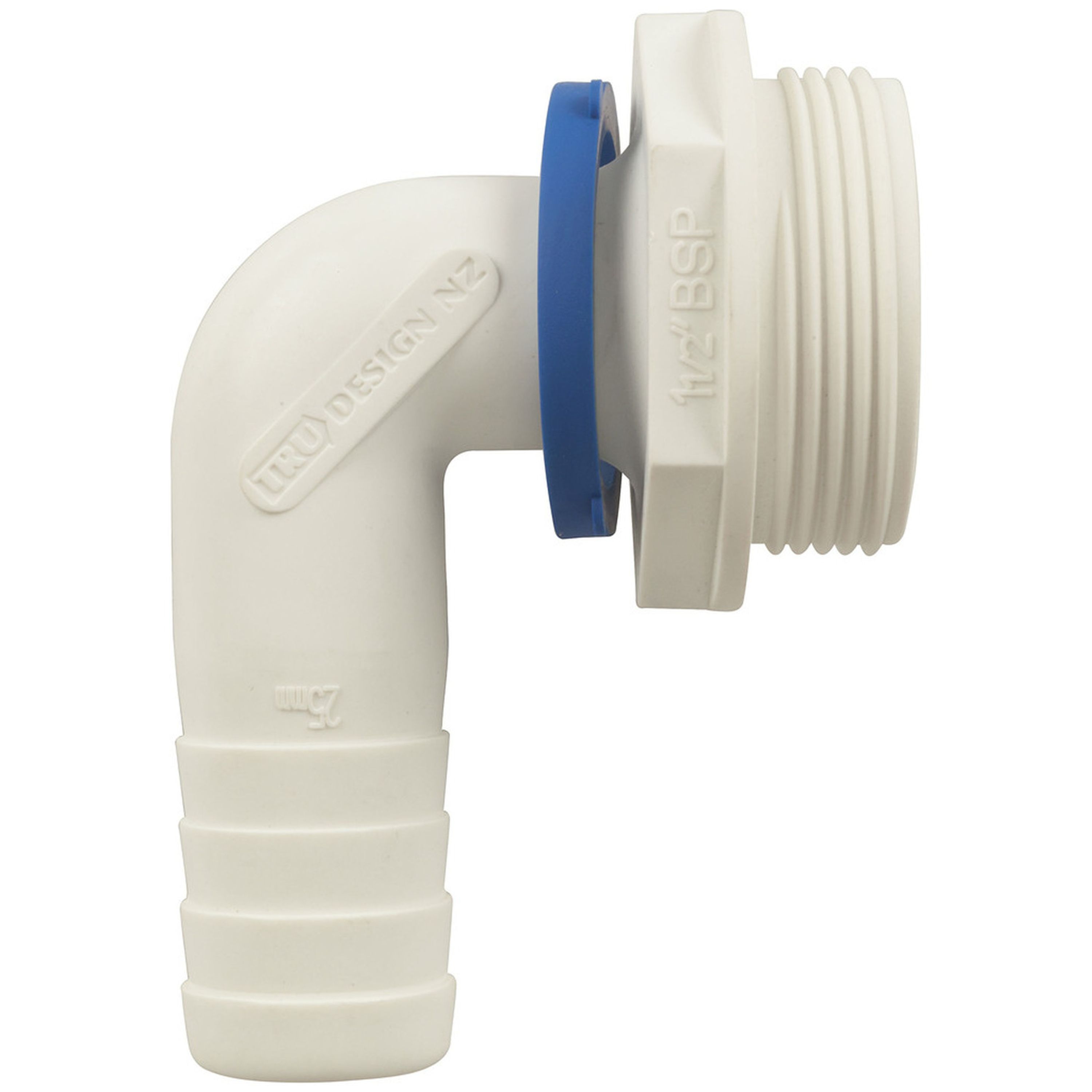 Trudesigns Polymer Plumbing Fittings - Elbow 90&deg 1 1/2in BSP to 25mm Barb