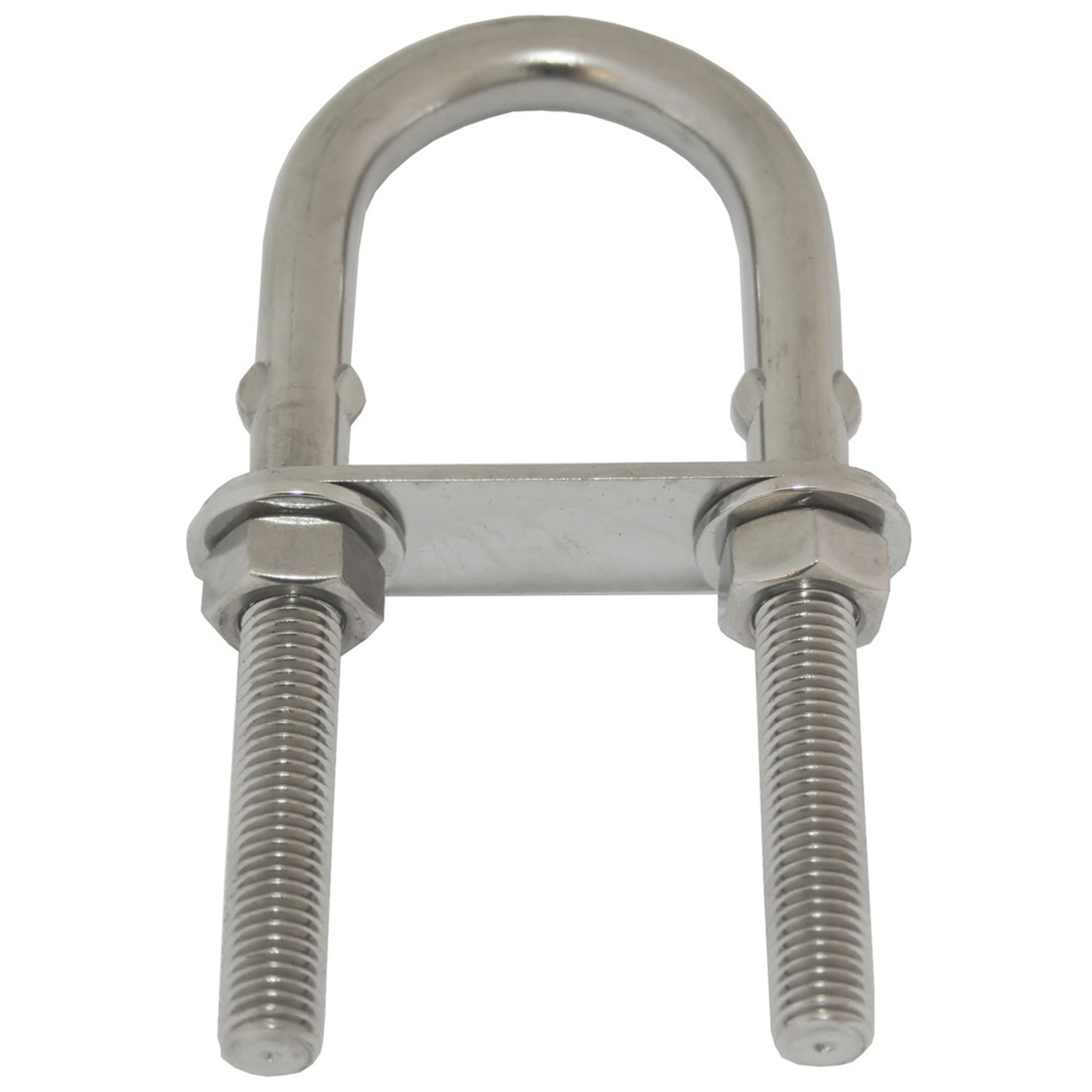 U-Bolts - Stainless Steel 304 Grade - M-8 x 80mm Long. Thread Length 40mm
