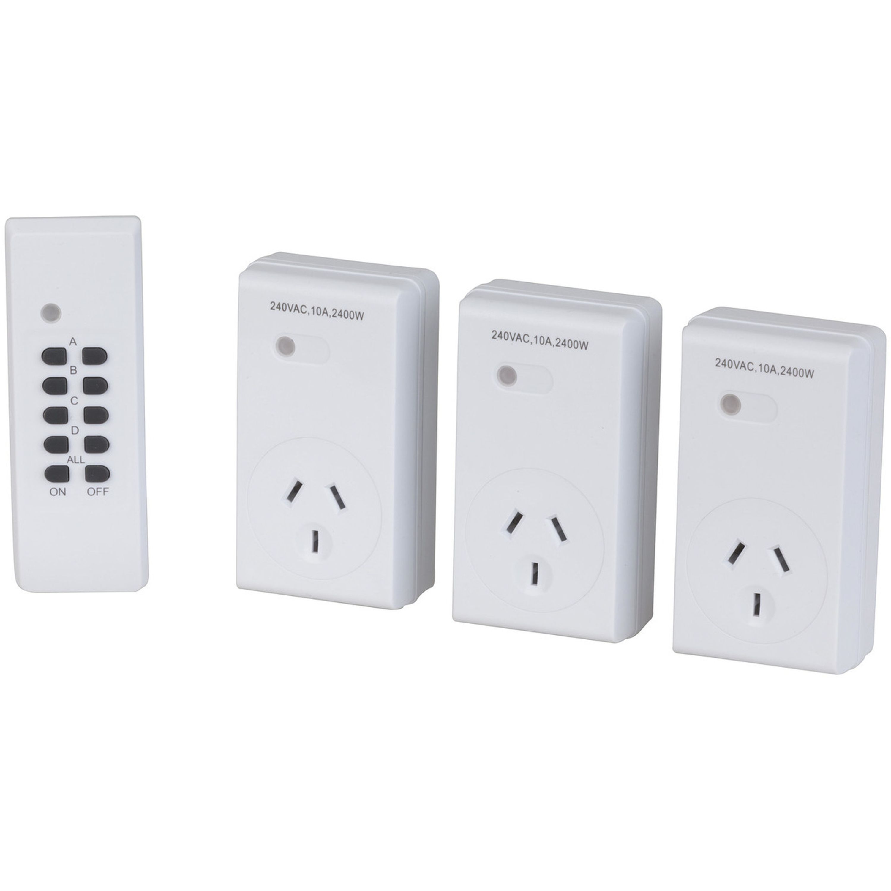 Remote Controlled 3 Outlet Mains Controller 