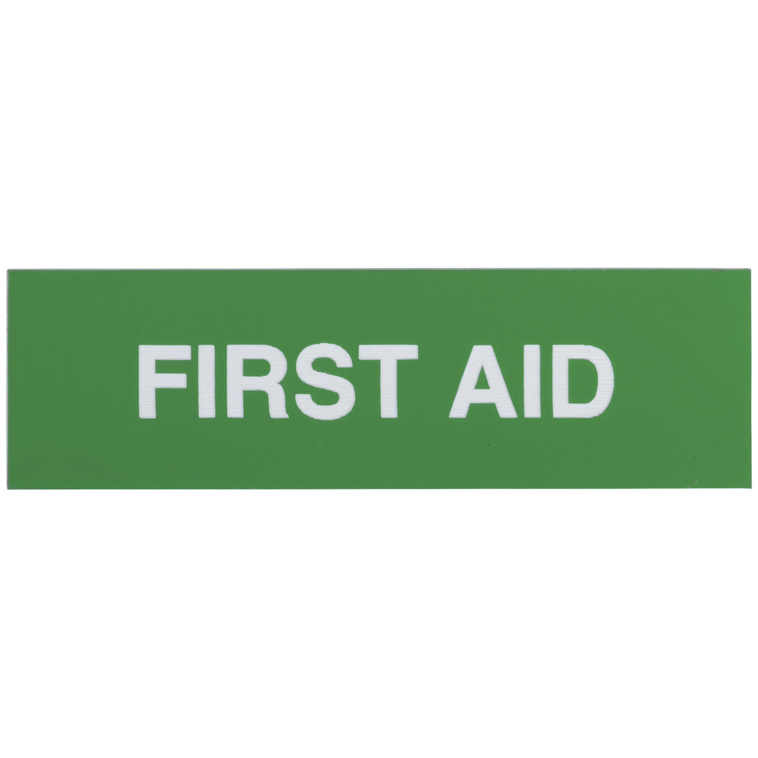 Adhesive First Aid Sign 100x30mm Green