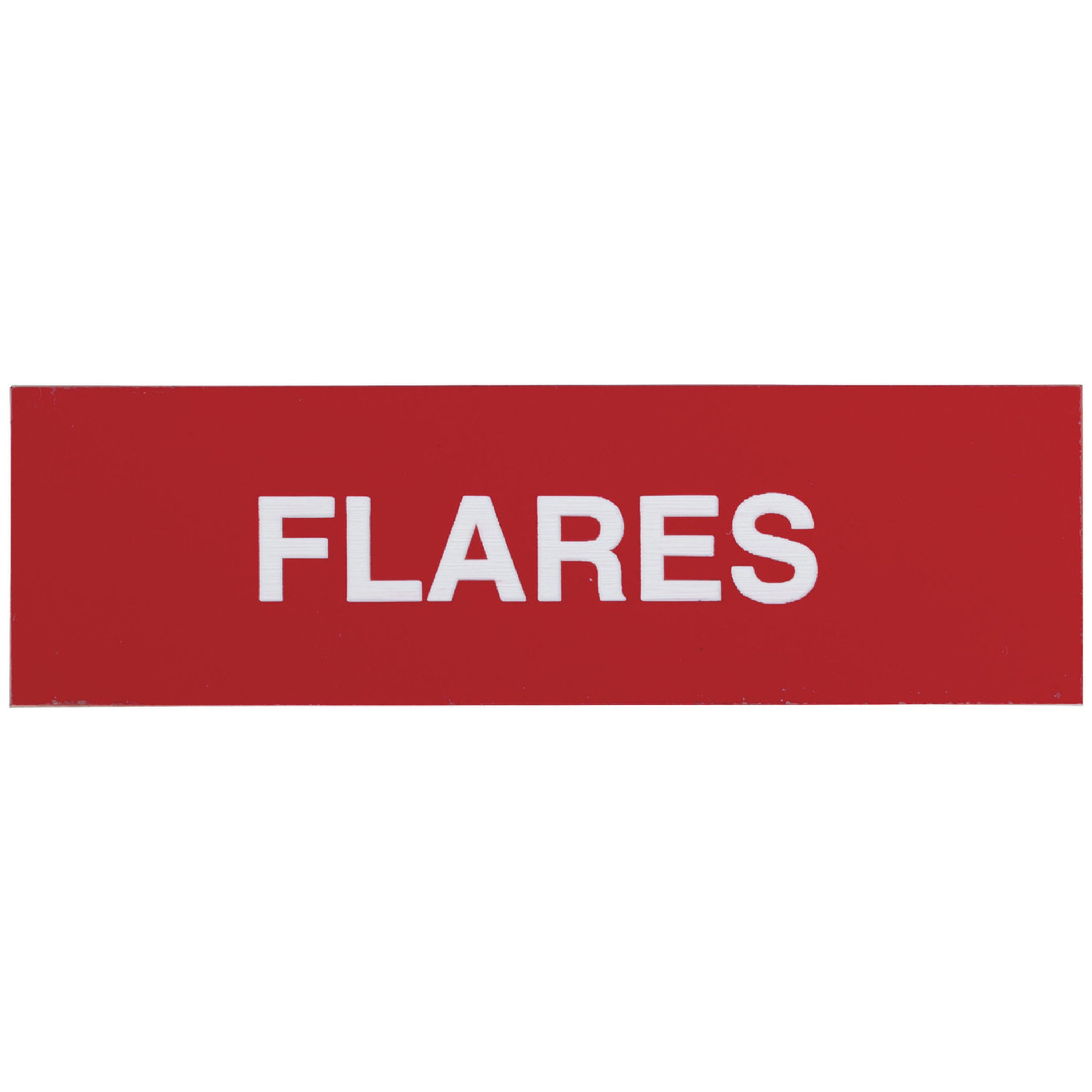 Adhesive Flares Sign 100x30mm