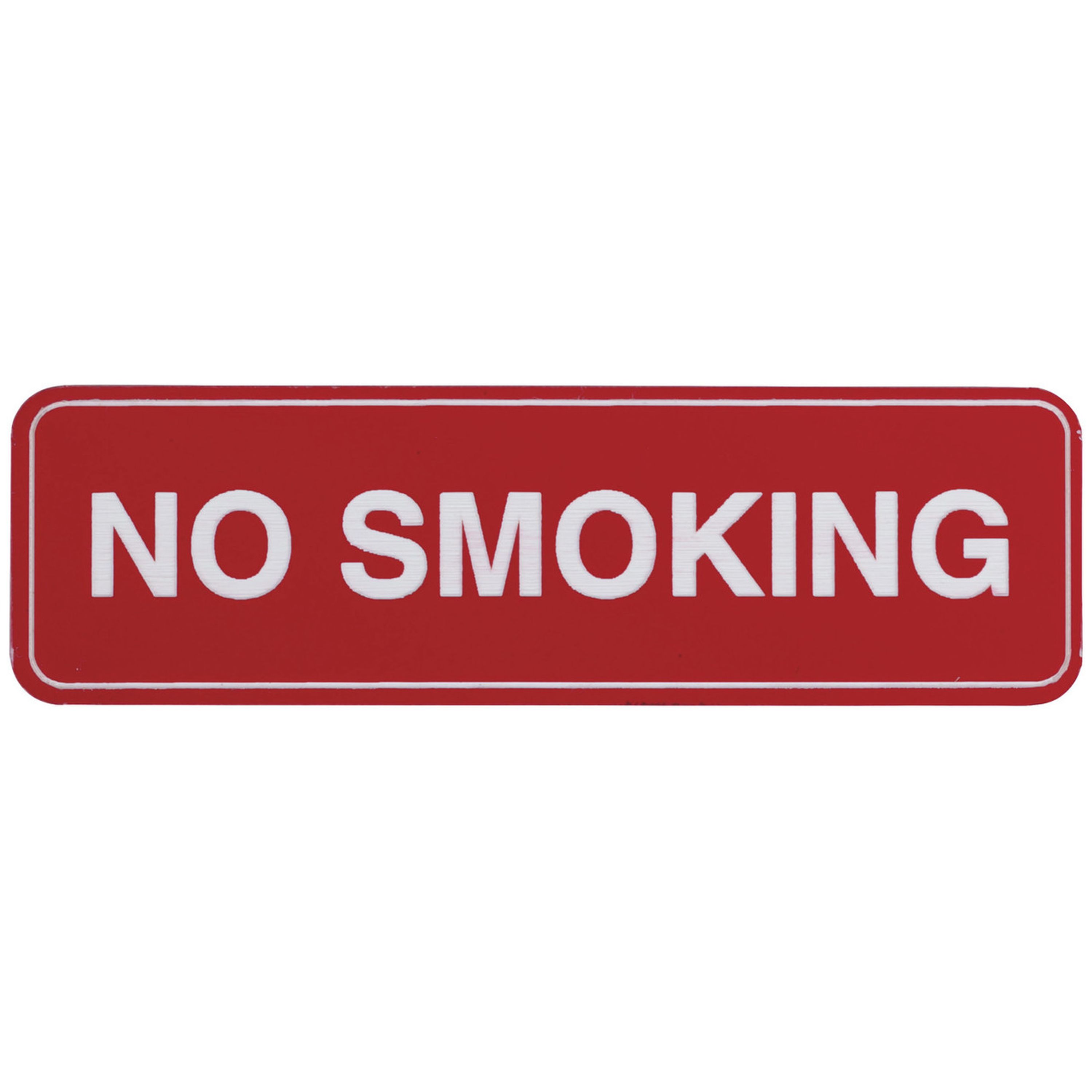 Adhesive No Smoking Sign 100x30mm