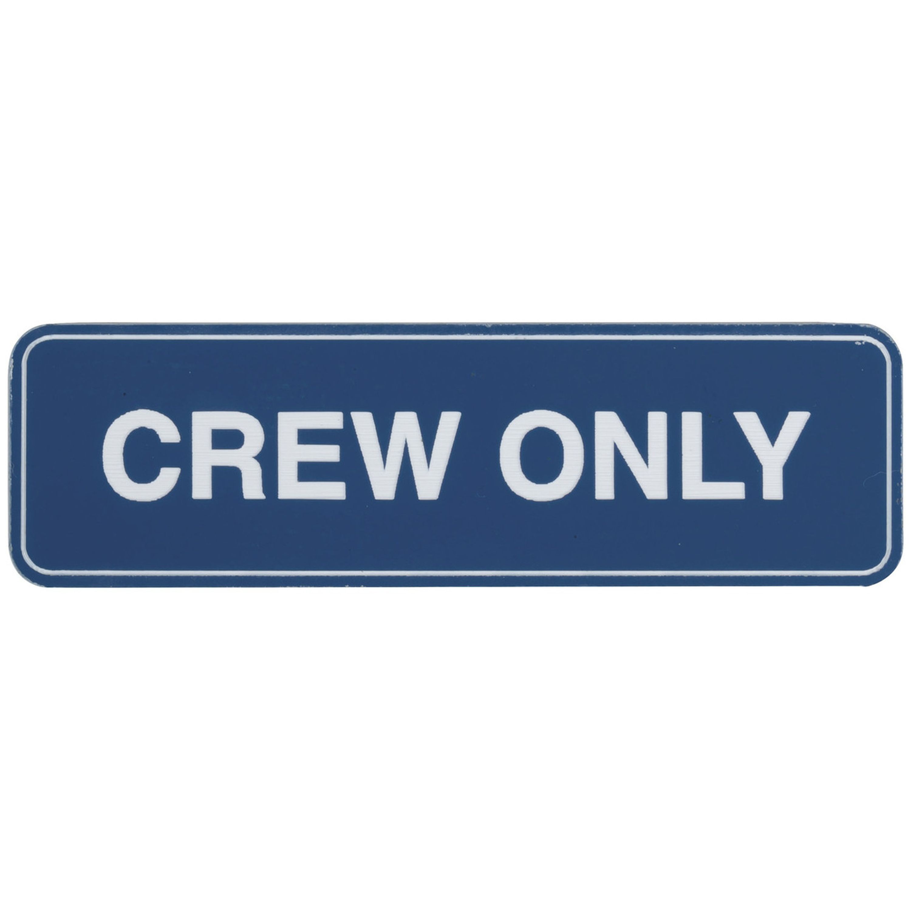 Adhesive Crew Only Sign 100x30mm