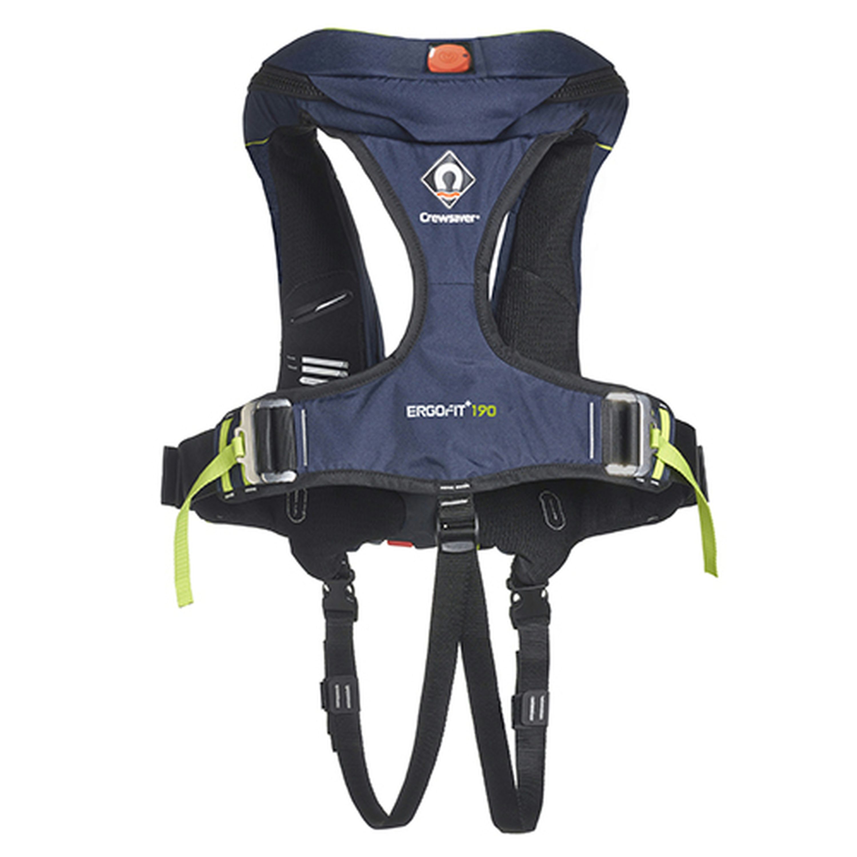 Crewfit ErgoFit 190N PFD with Automatic Inflator - Navy/Lime Hammar