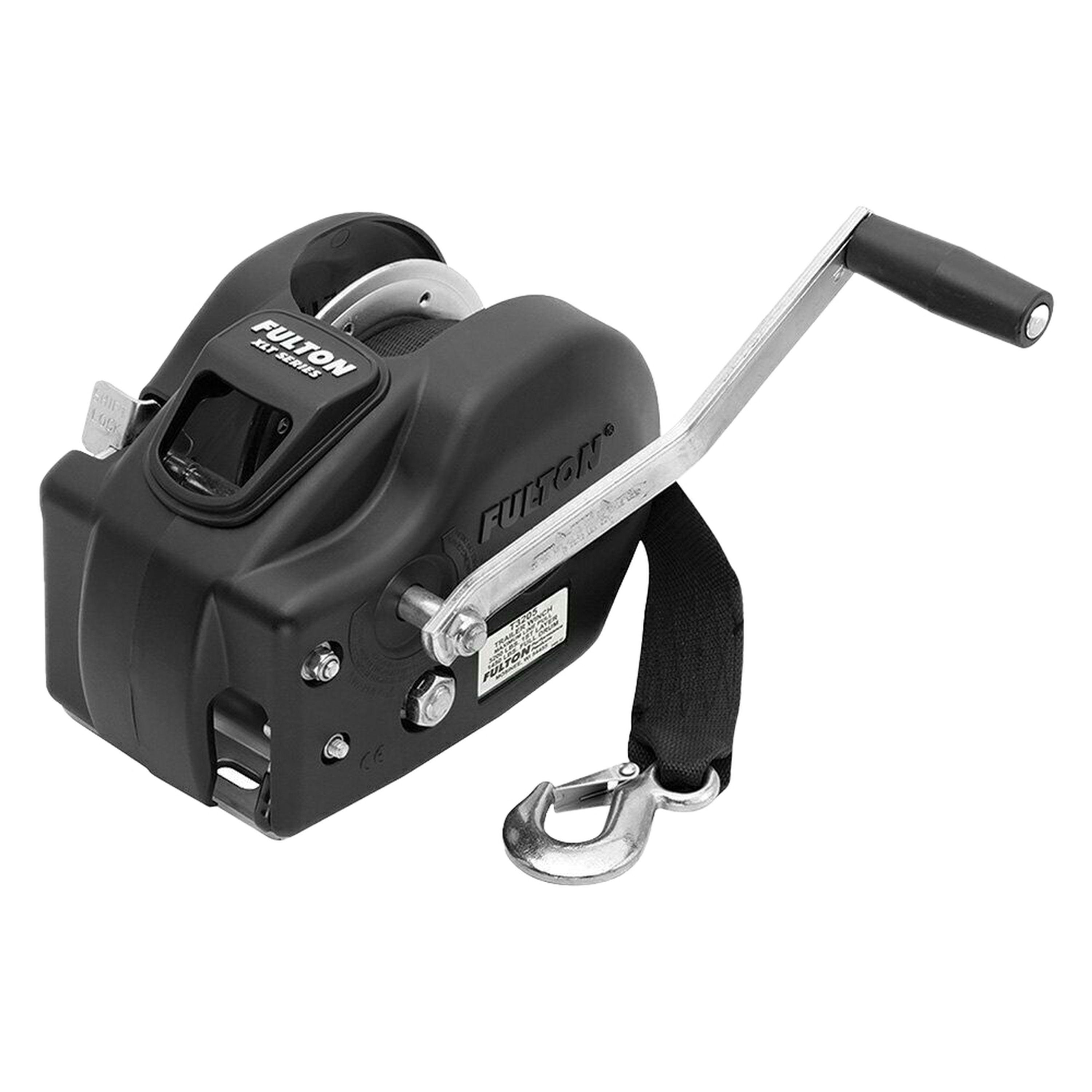 Fulton XLT 2-Speed Trailer Winch With Strap 2600lb