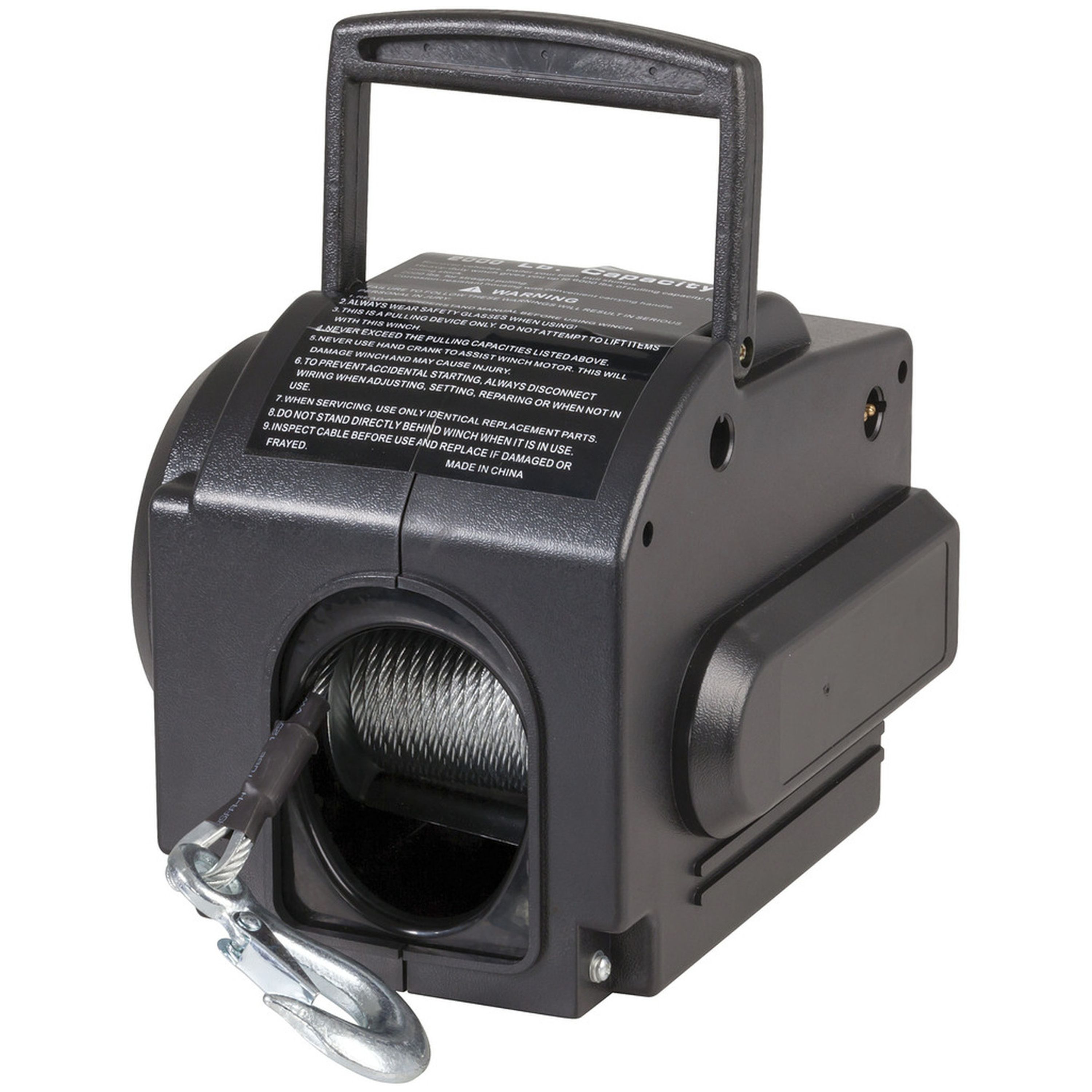 2000lb Electric Trailer Winch with Remote