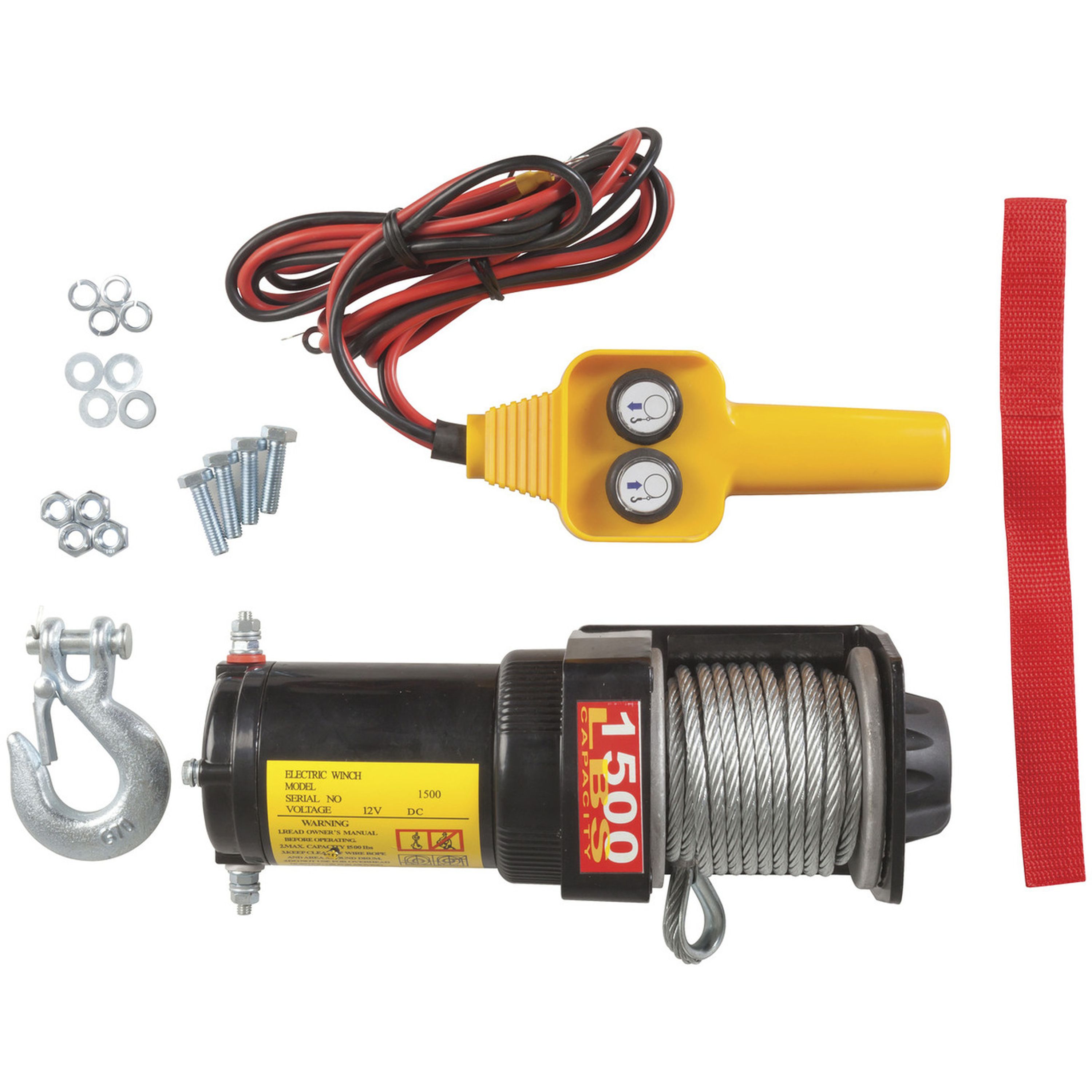 1500lb Electric Winch with Remote
