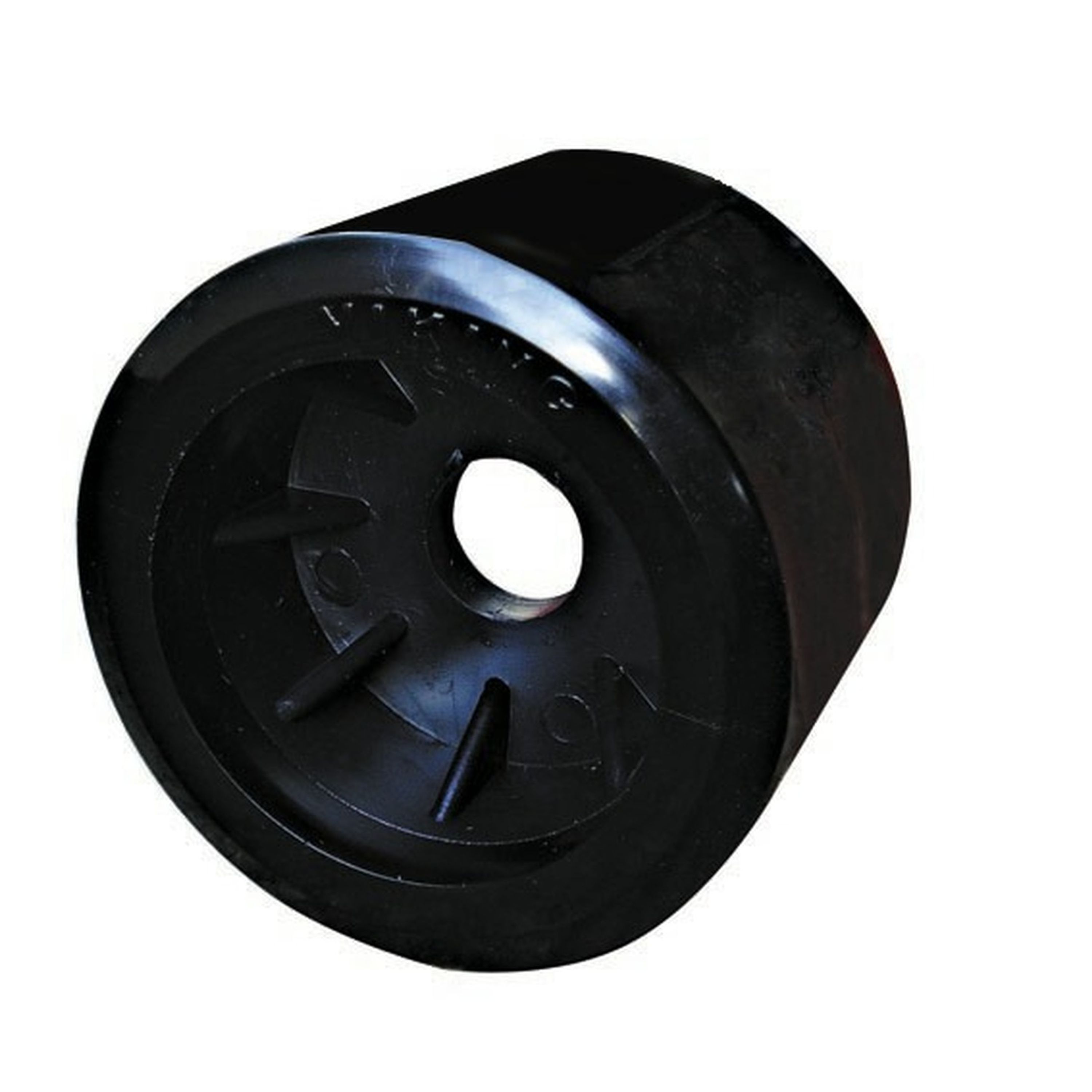 4in x 4in Wobble Roller Black with 19mm Bore