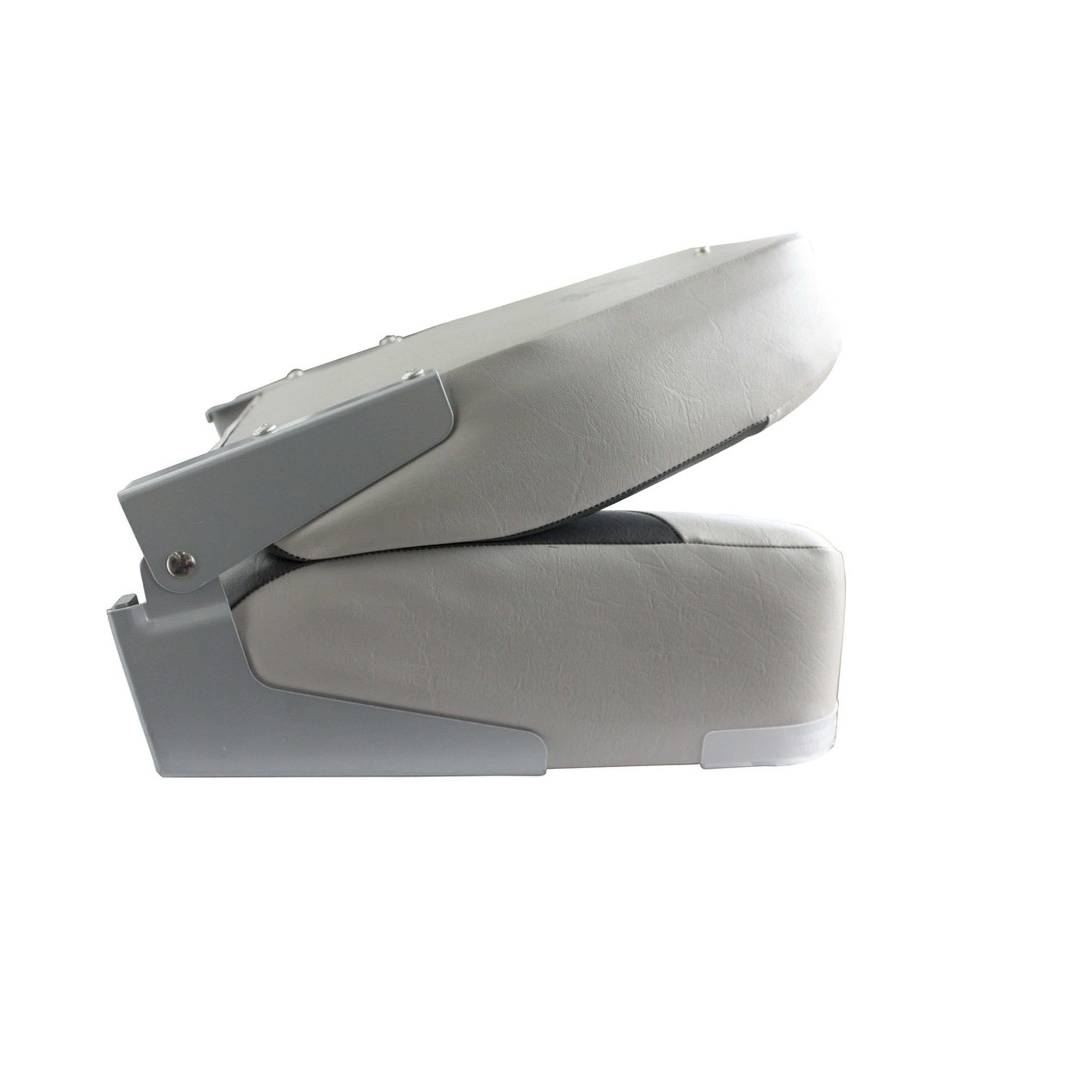 Economy Hi Back Boat Seat - white and blue