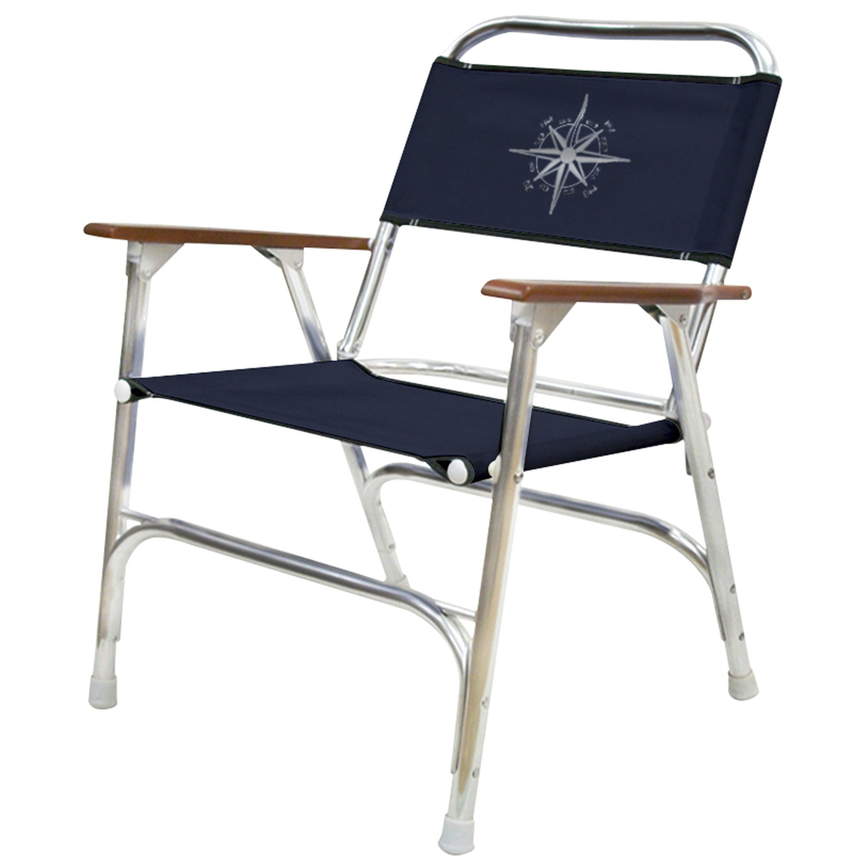 Marine Folding Deck Chair - Navy