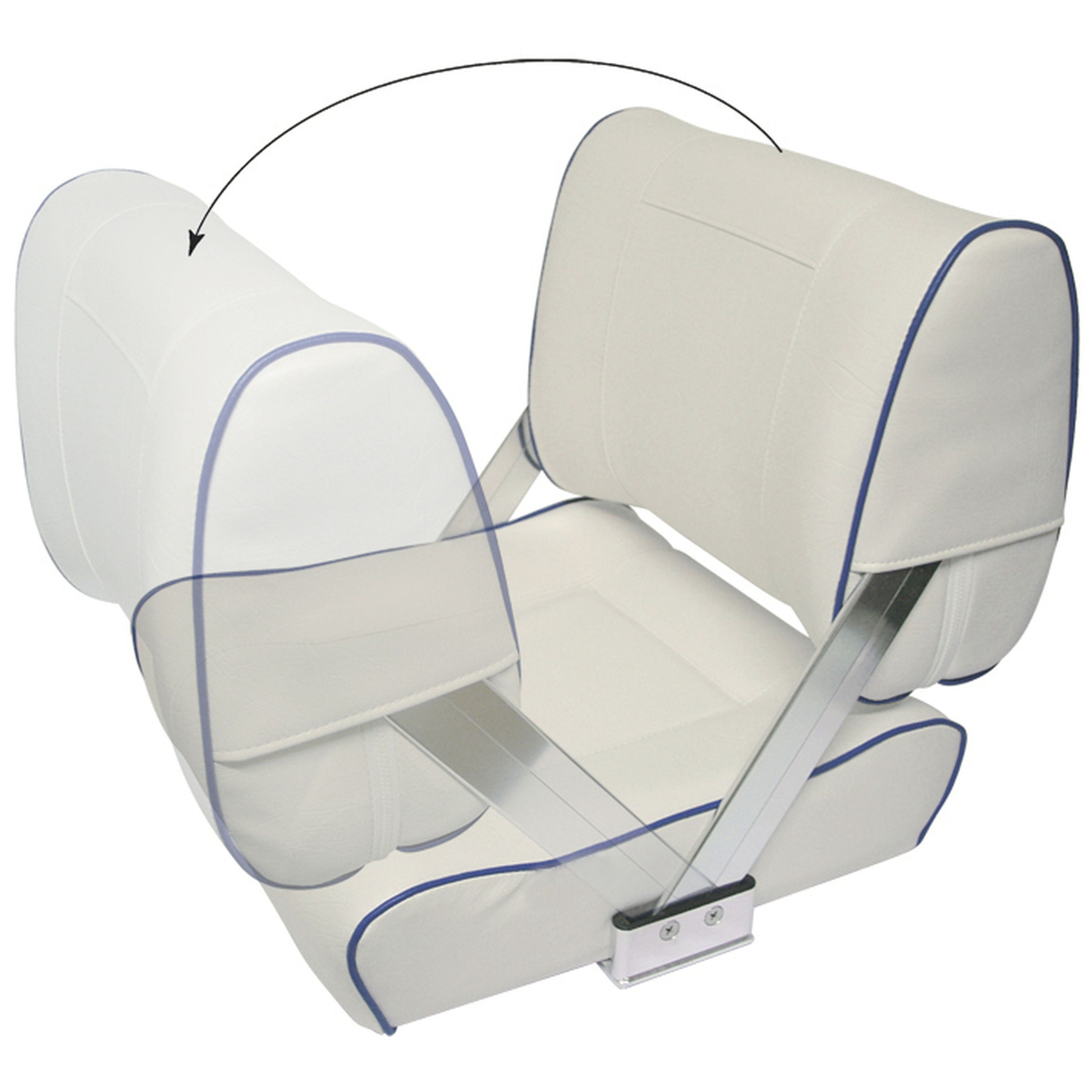 Flip Boat Seat. Front to Back - Off-white