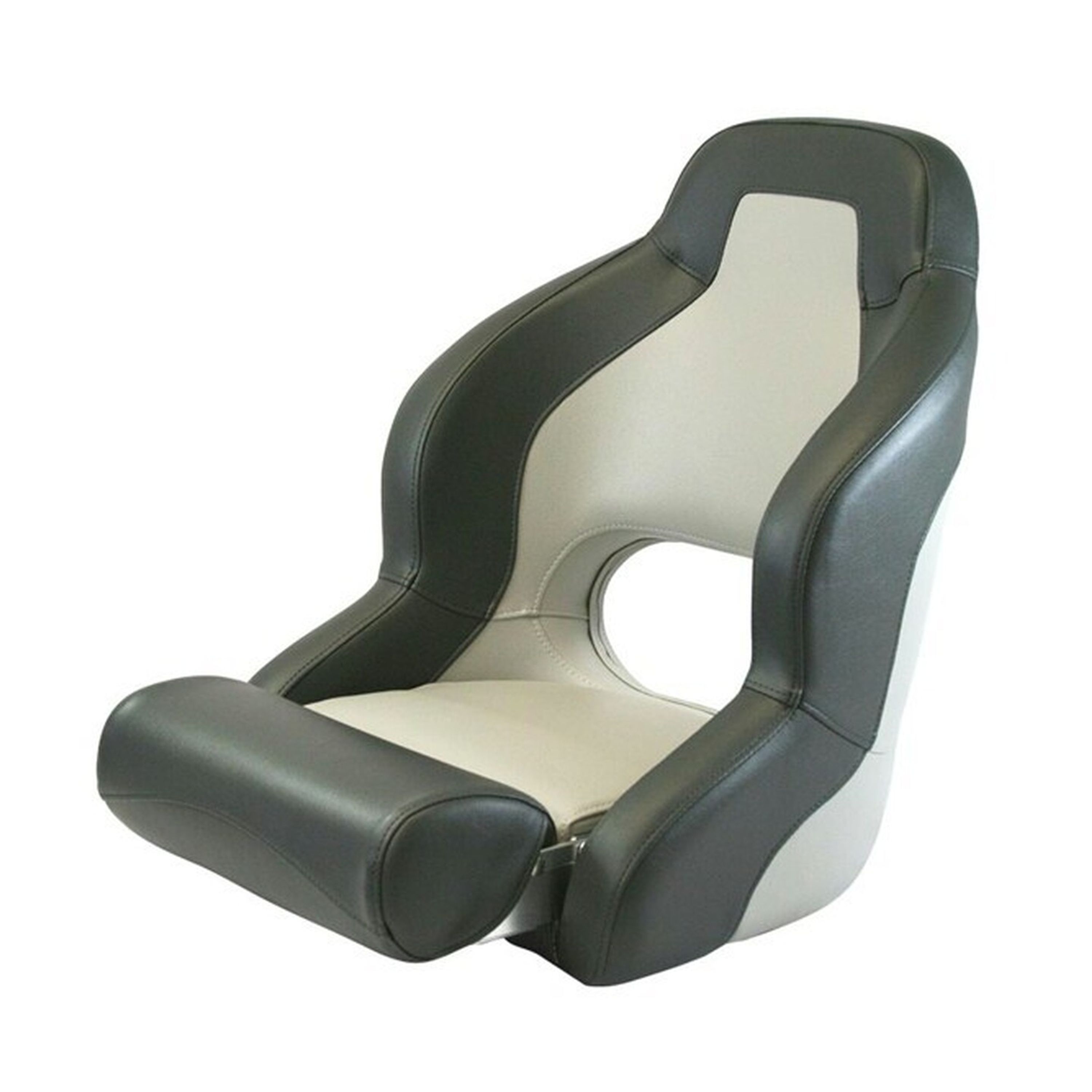Axis H52 Flip-Up Bolster Boat Seat - Grey / Charcoal