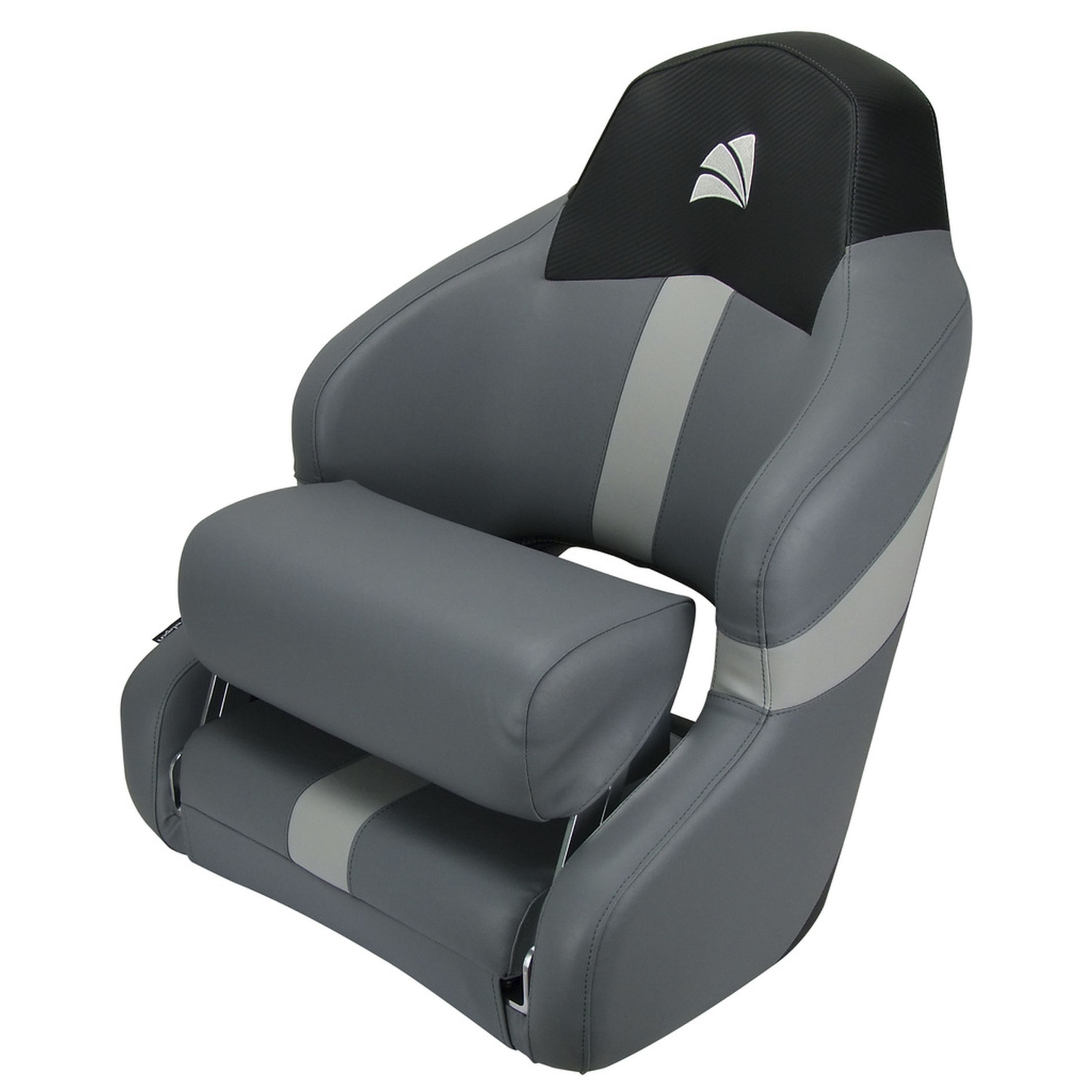 Relaxn Reef Deluxe Full Helm Boat Seat - Grey / Black Carbon