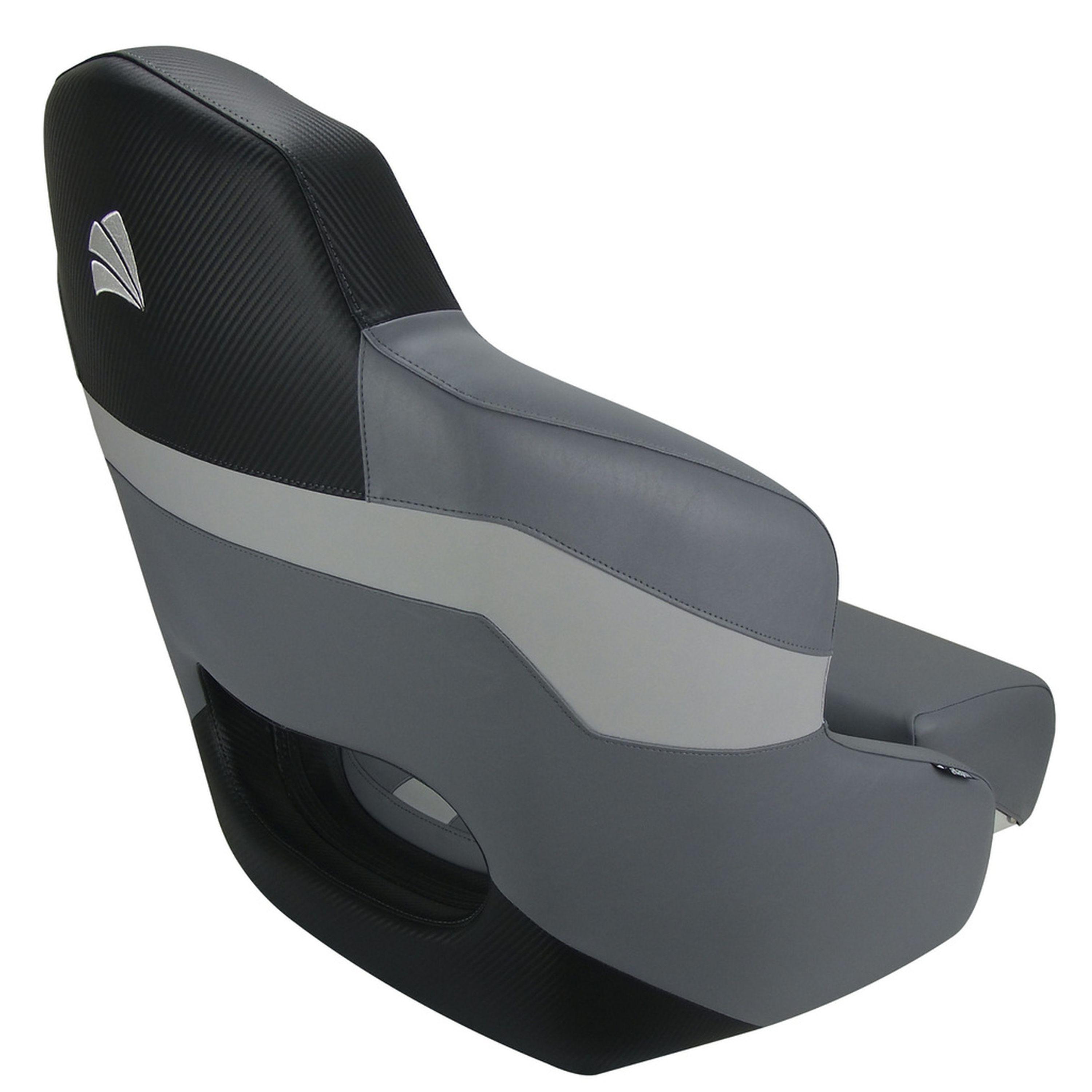 Relaxn Reef Deluxe Full Helm Boat Seat - Grey / Black Carbon