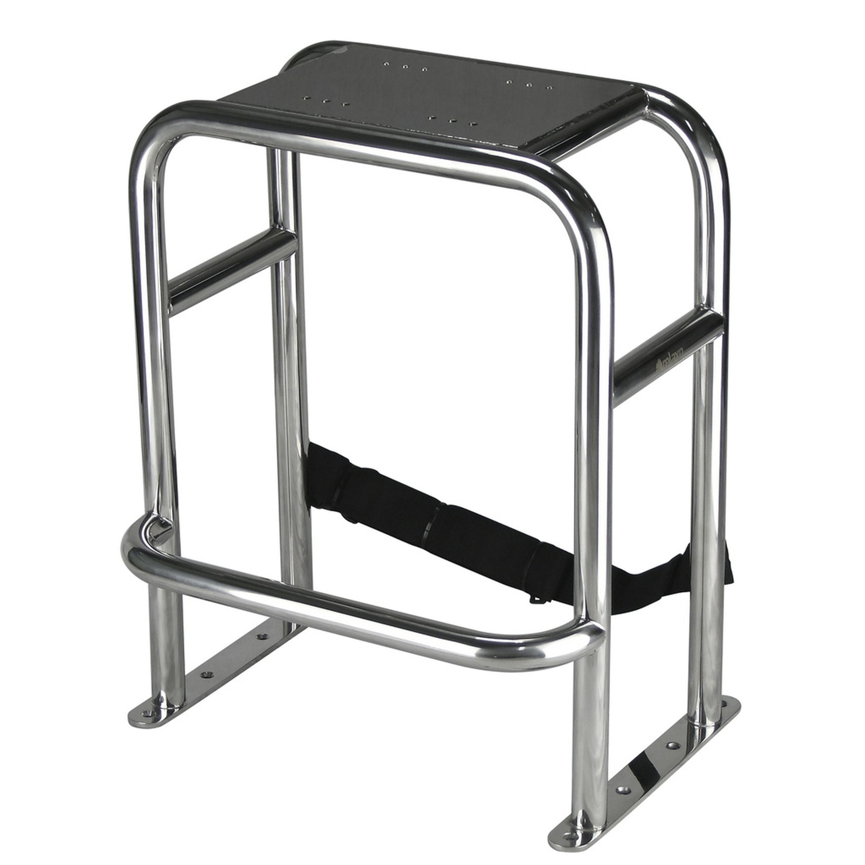 Relaxn Space Frame Narrow Stainless Steel Seat Pedestal
