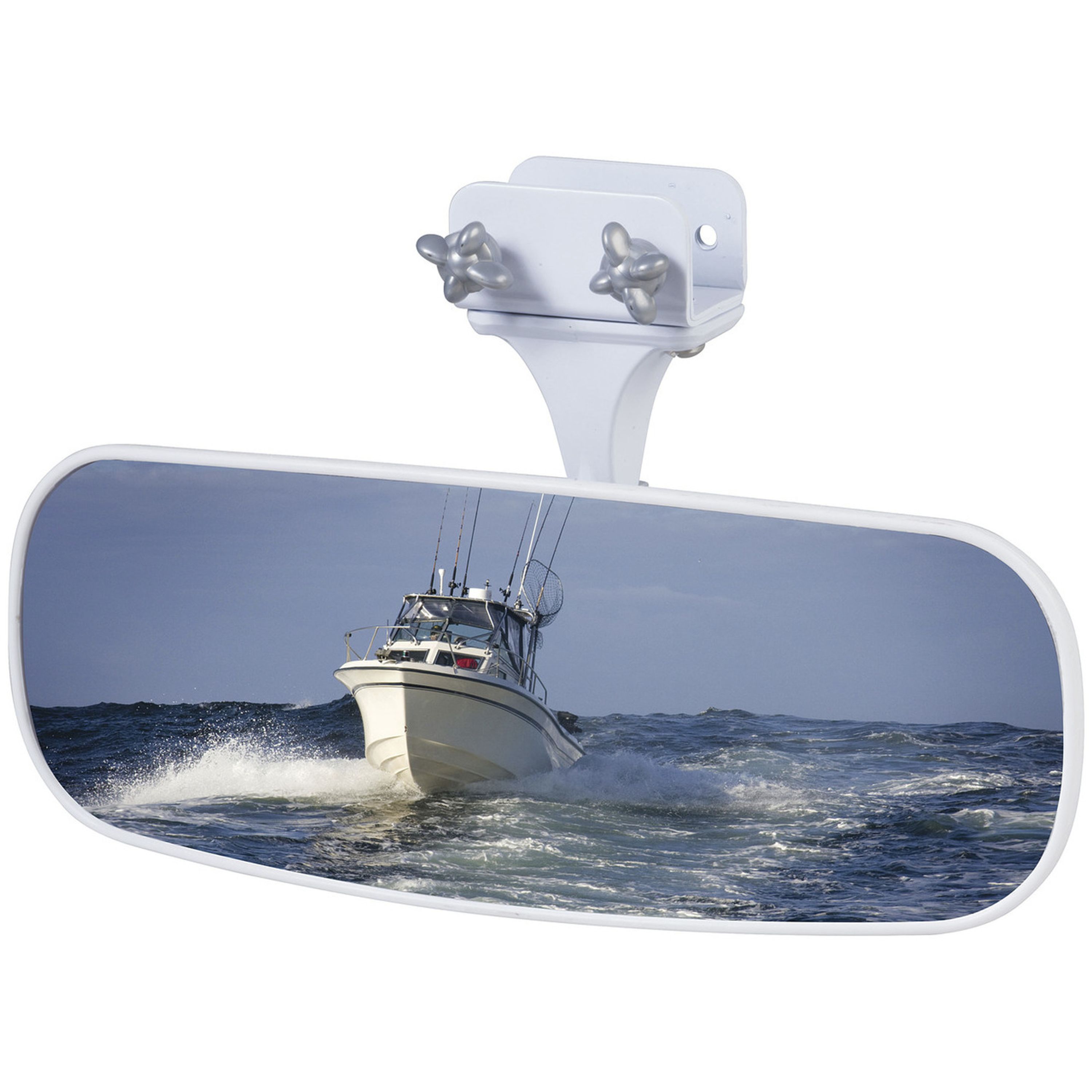 Clamp Mount Convex Ski Mirror