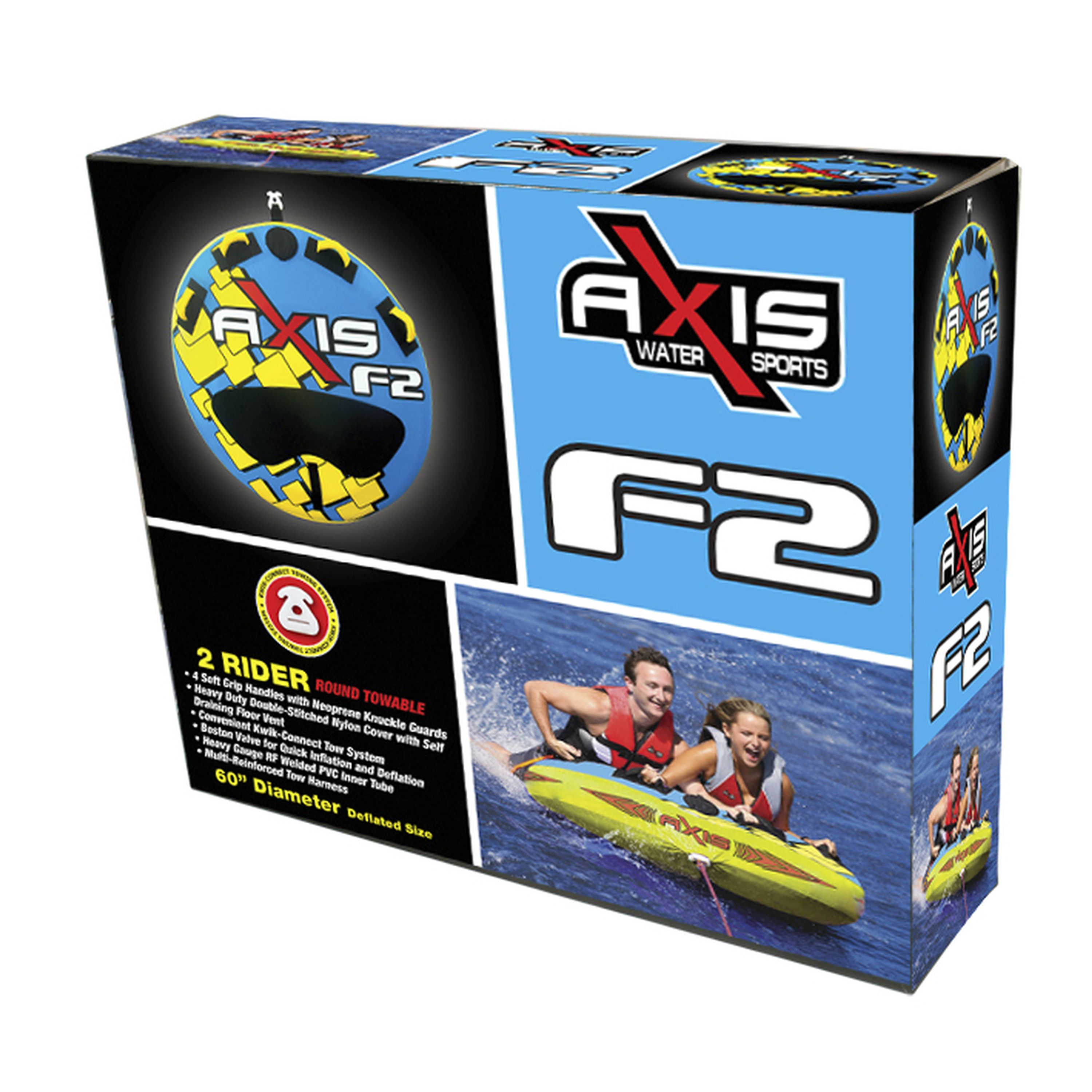Axis F2 60 Inch Flat Ski Tube for 1-2 Persons