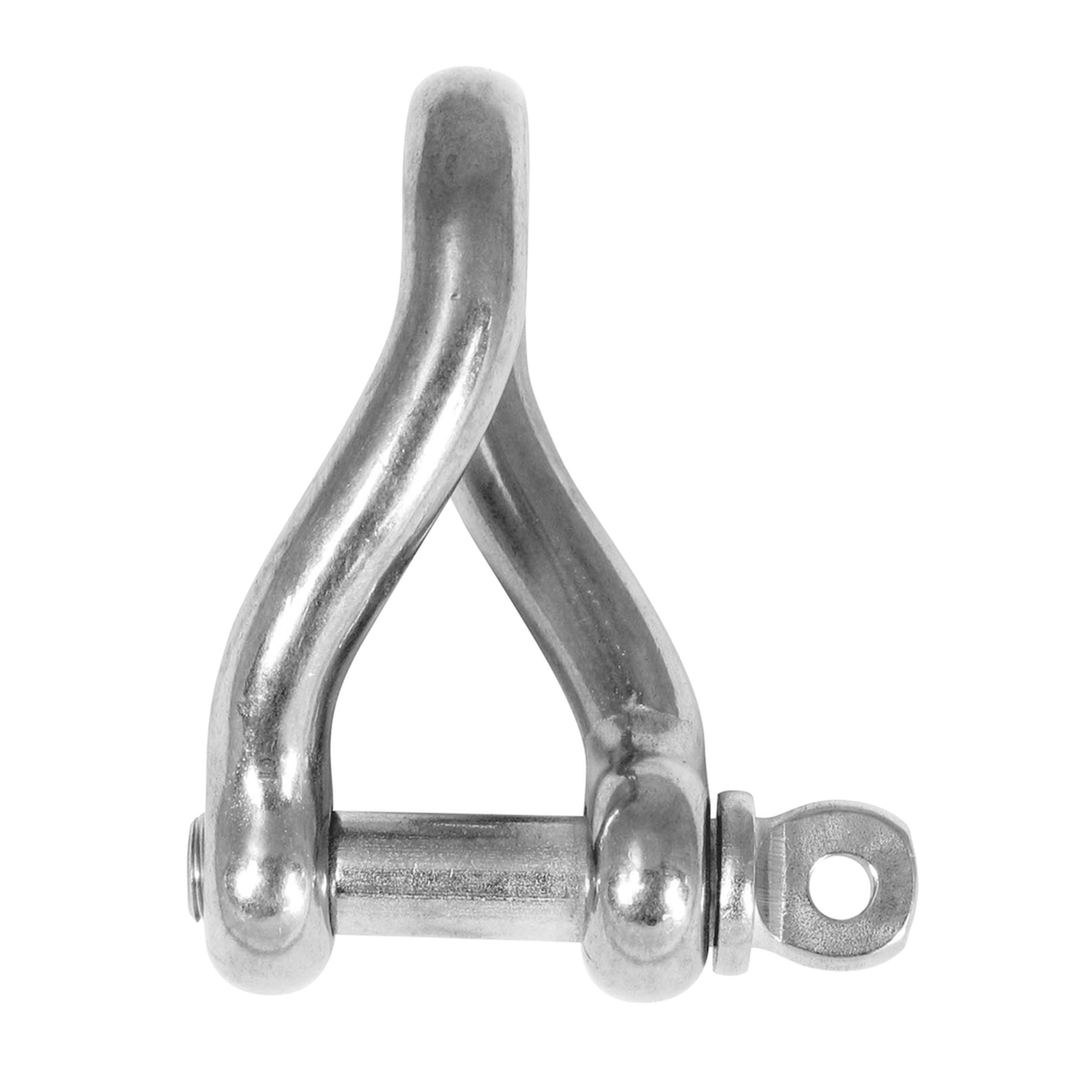 D Shackle - Twisted - Body Dia 6mm Breaking Load 1500kg