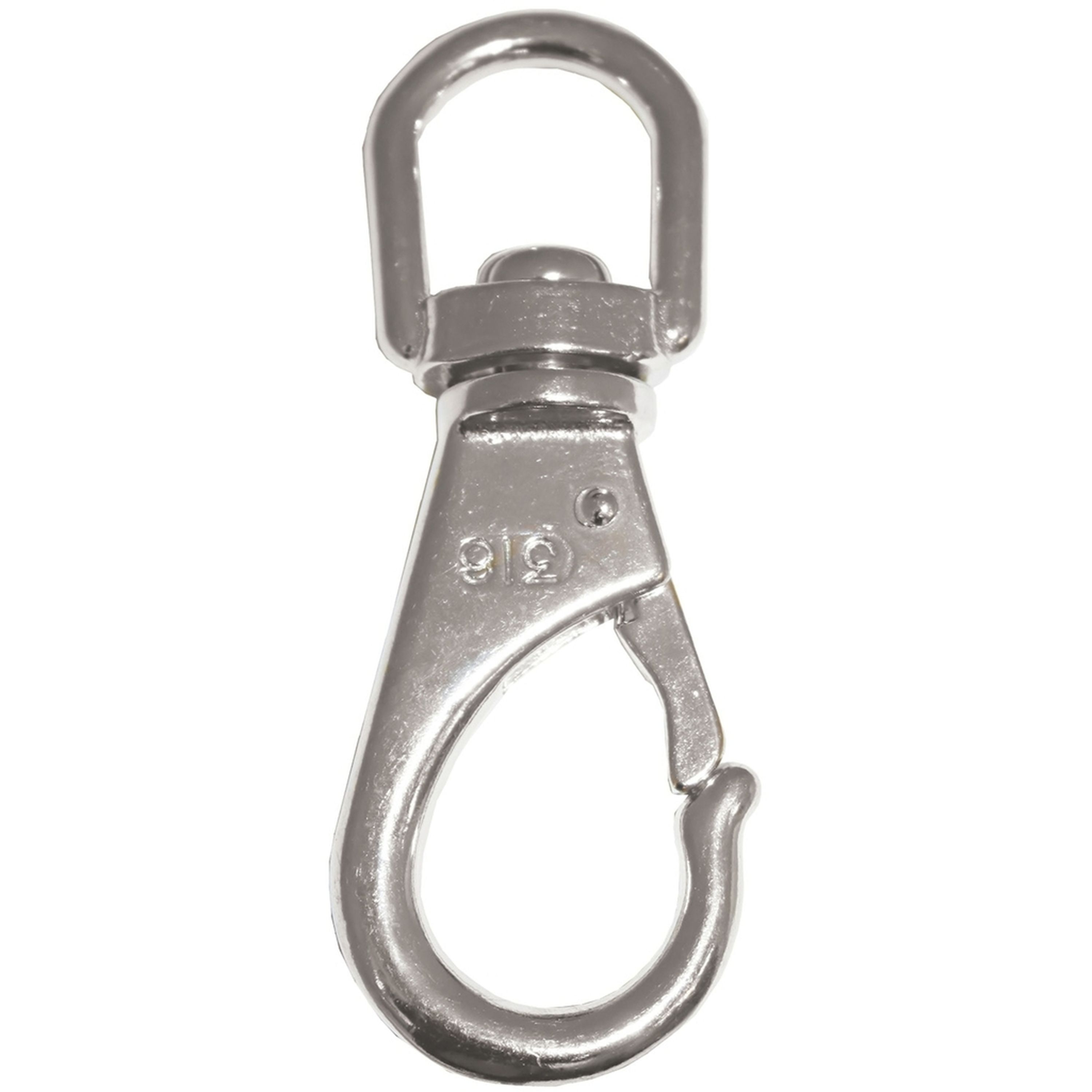 Stainless Steel Snap Hook Swivel Eye - 100mm Long 20mm Eye