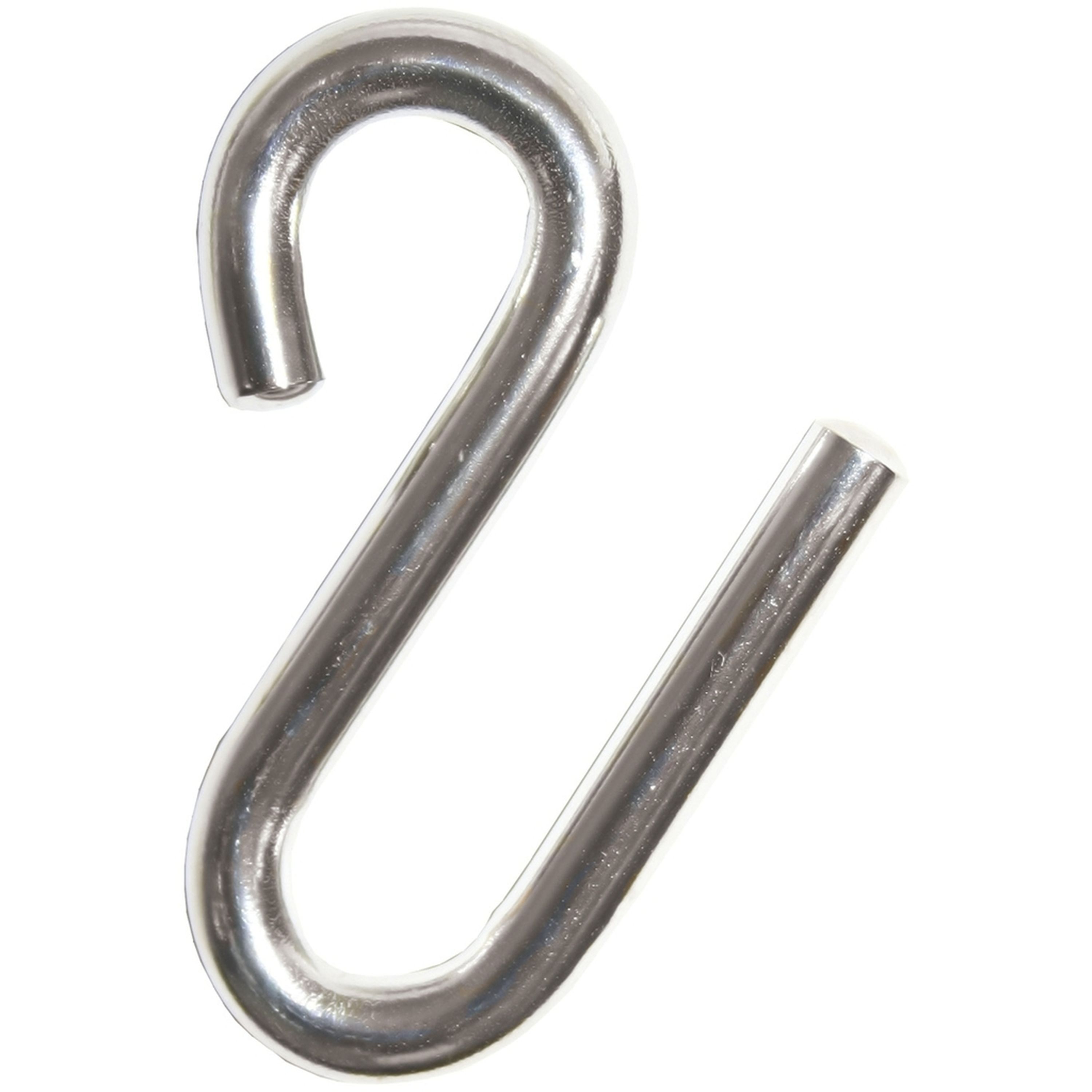 S Hooks - Stainless Steel 316 Grade - 80mm Long 10mm dia to Fit 18mm Rope
