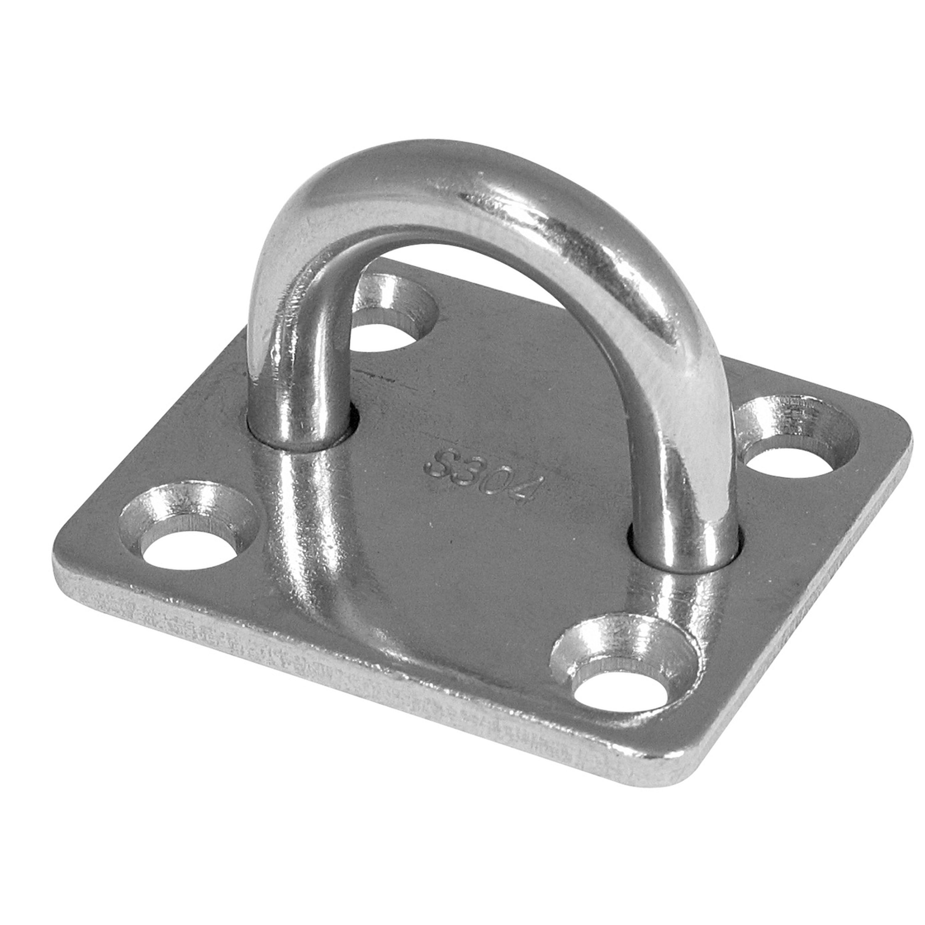 Rectangular 8mm Stainless Steel Eye Pad 