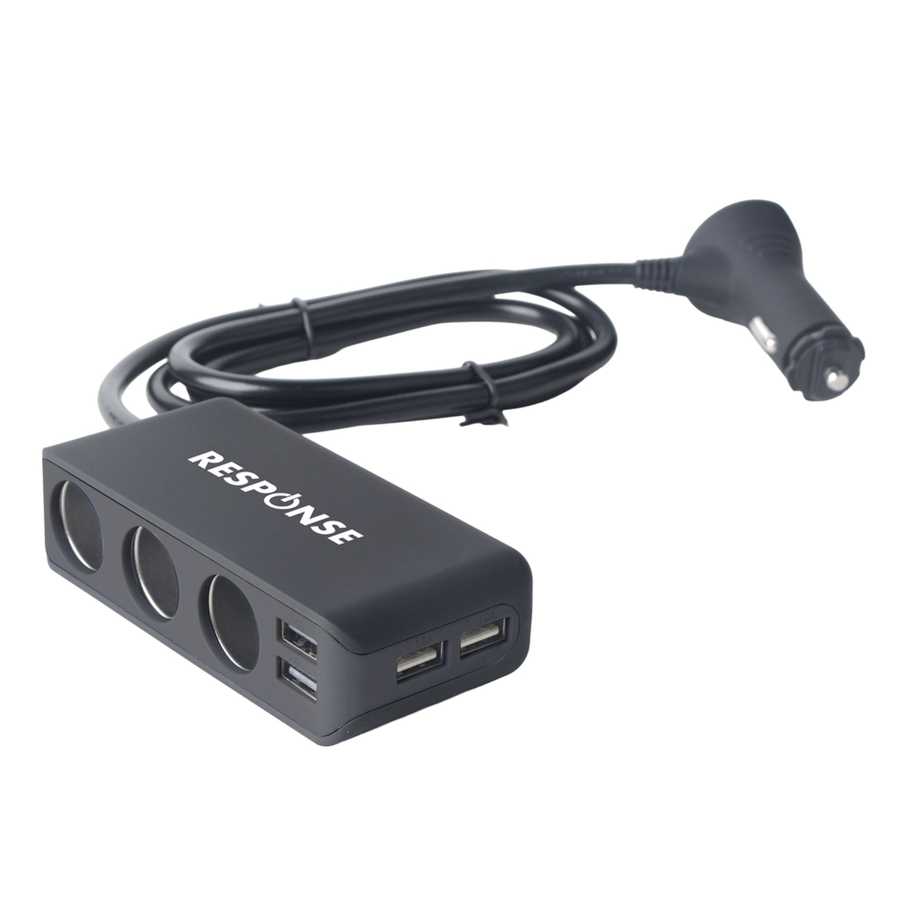 3-Way Cigarette Lighter with USB Power