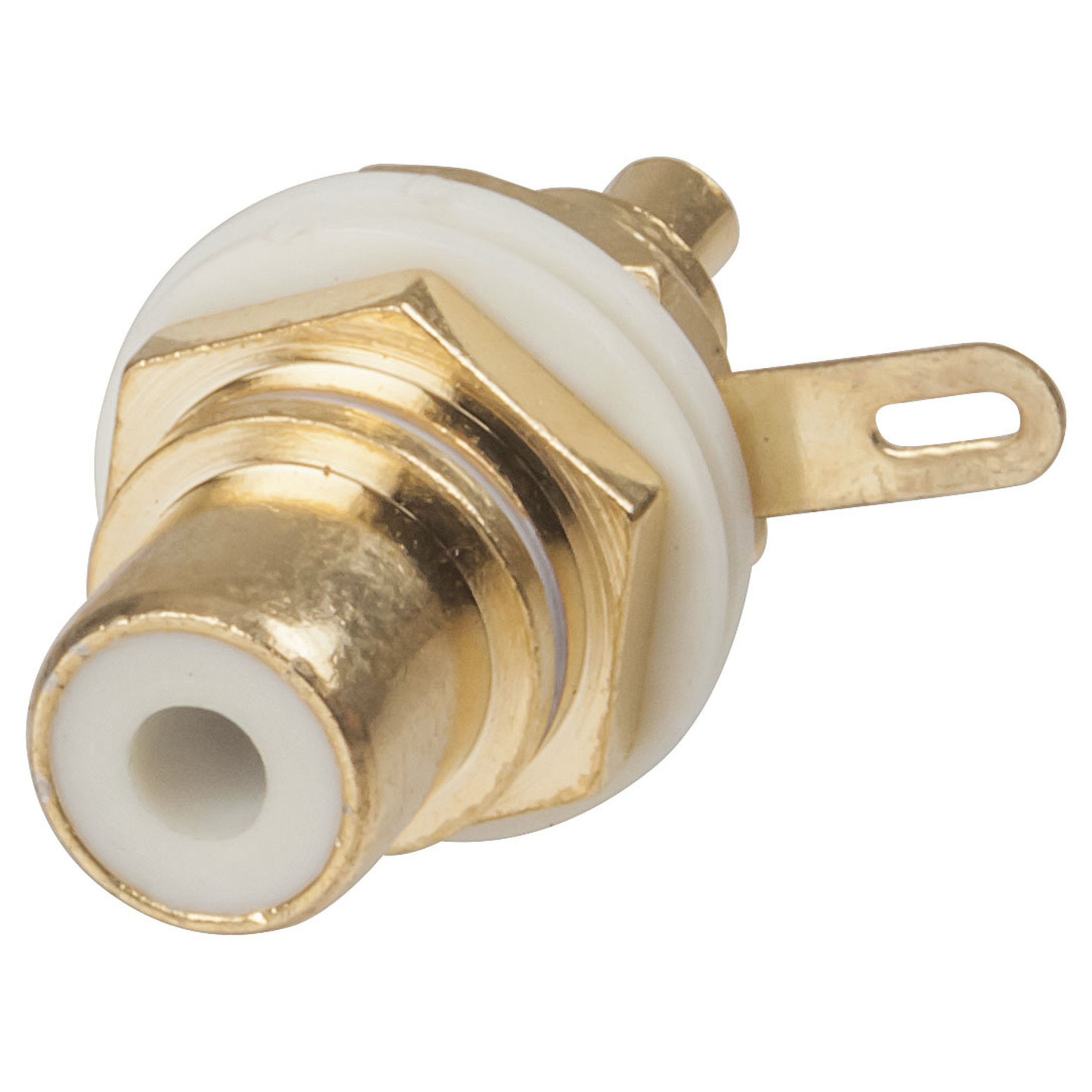 High Quality Gold Insulated Socket - White