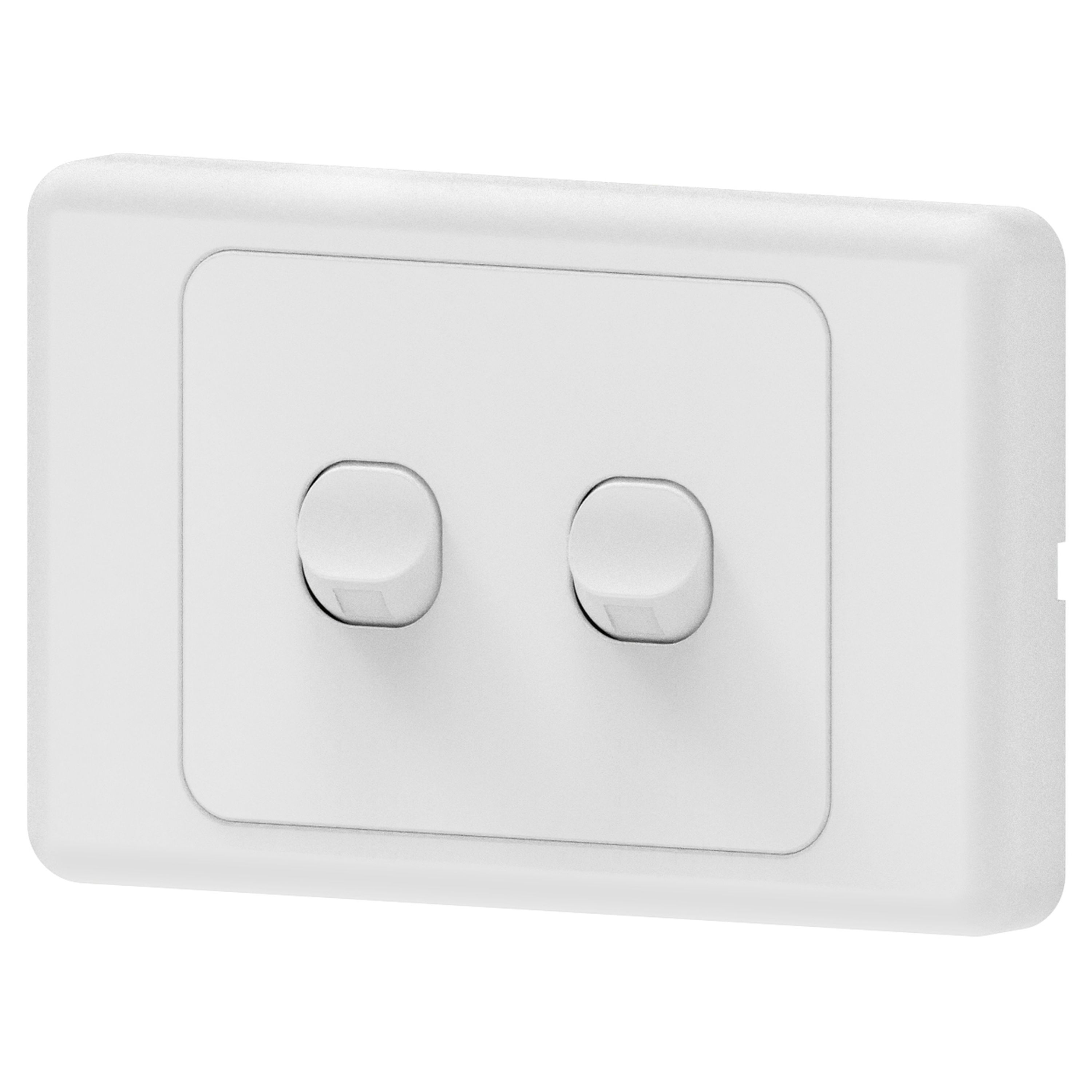 Mains Double Gang 2-Way 10A Switch