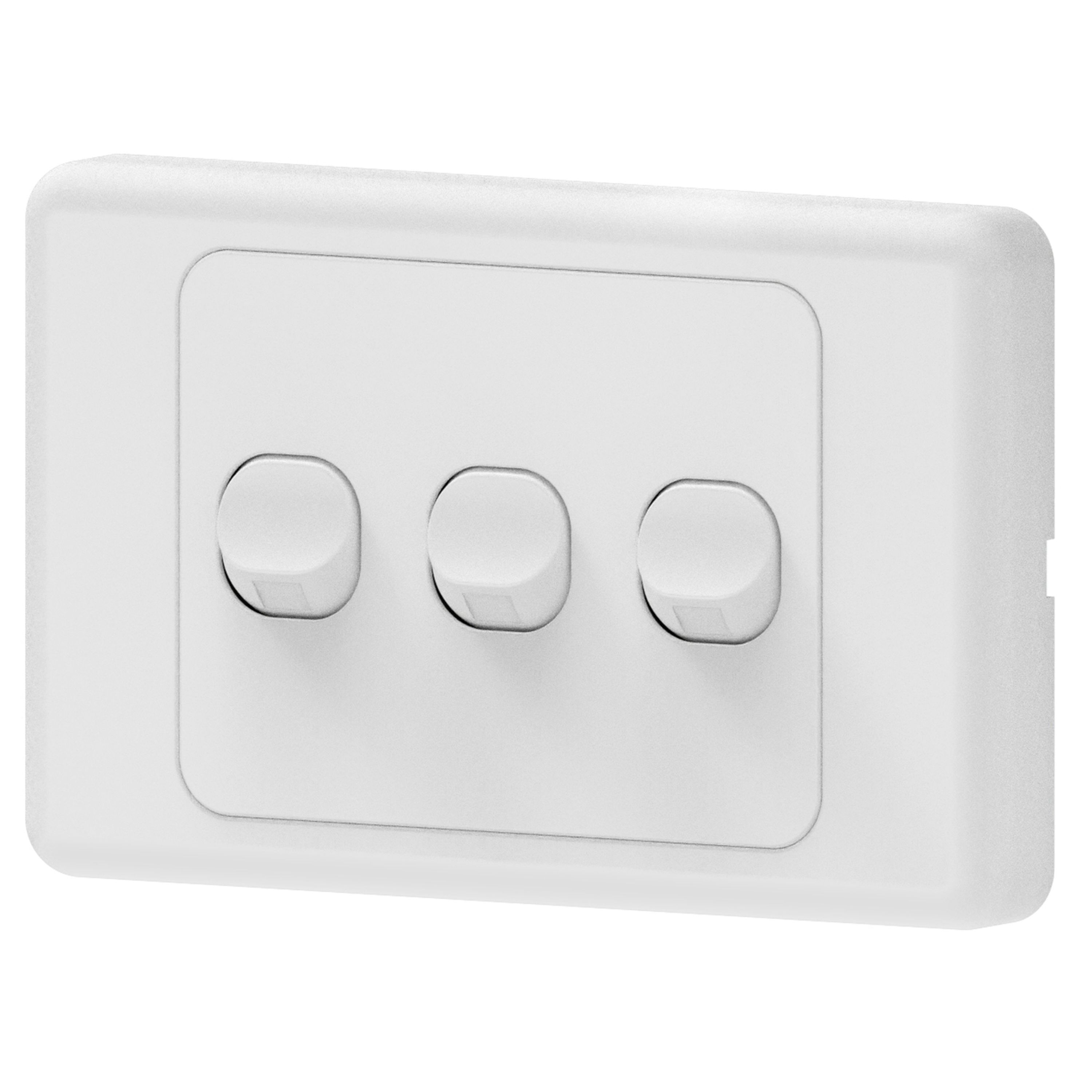 Mains Triple Gang 2-Way 16A Switch
