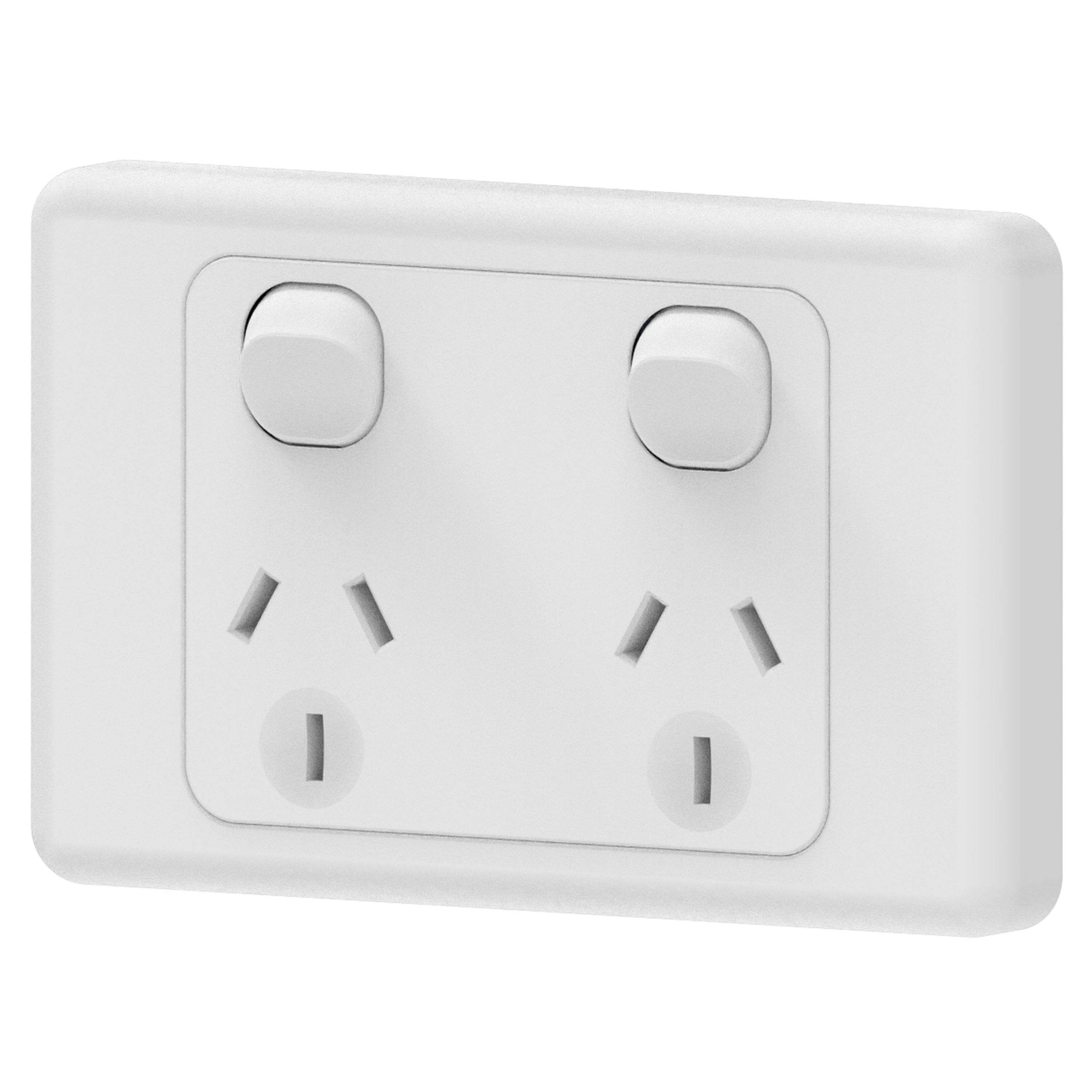 Mains 10A Double Powerpoints
