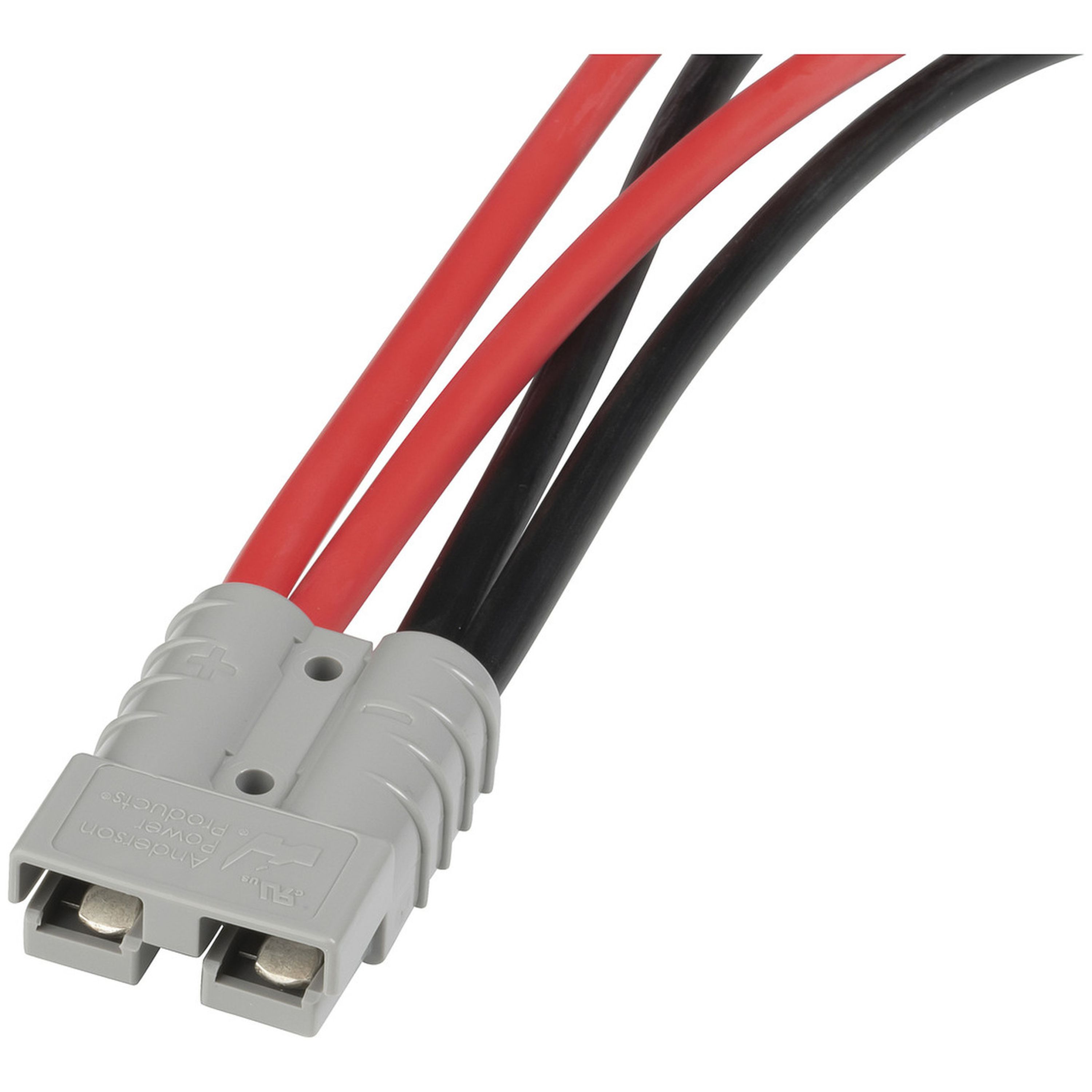 High Current Connector Piggyback Cable 50A 8G R/B