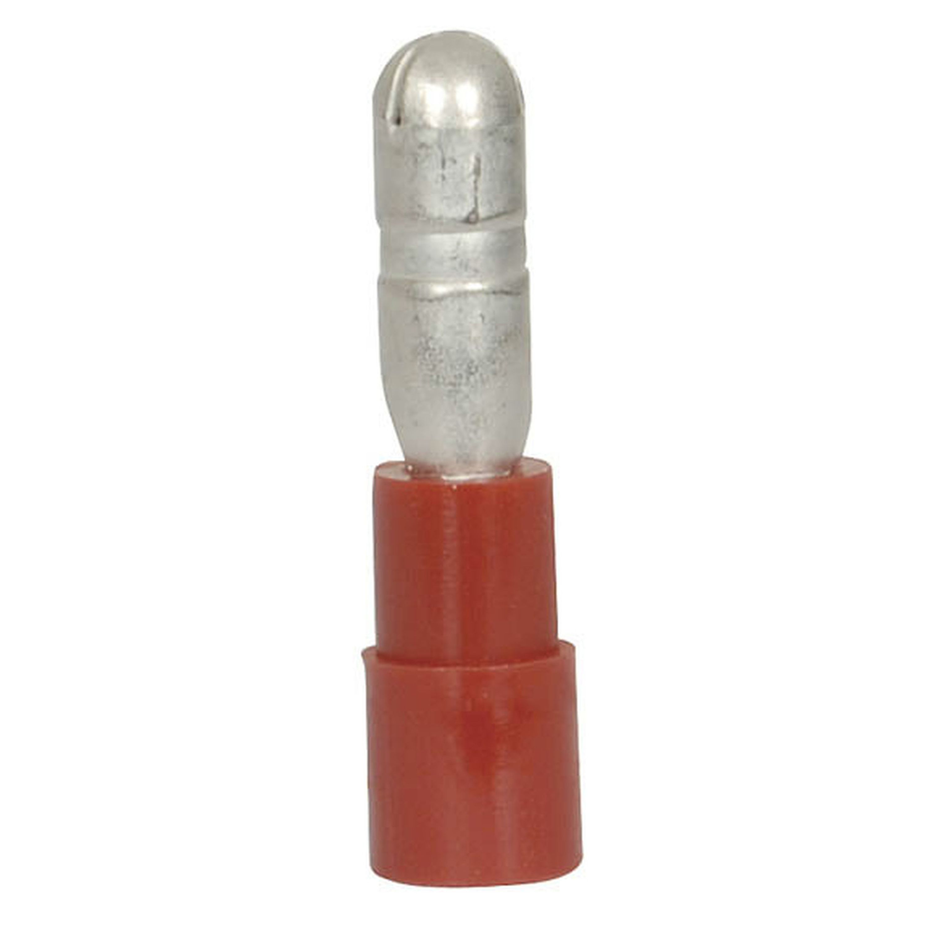 4mm Red Male Bullet Style Crimp Terminal - Pack of 8