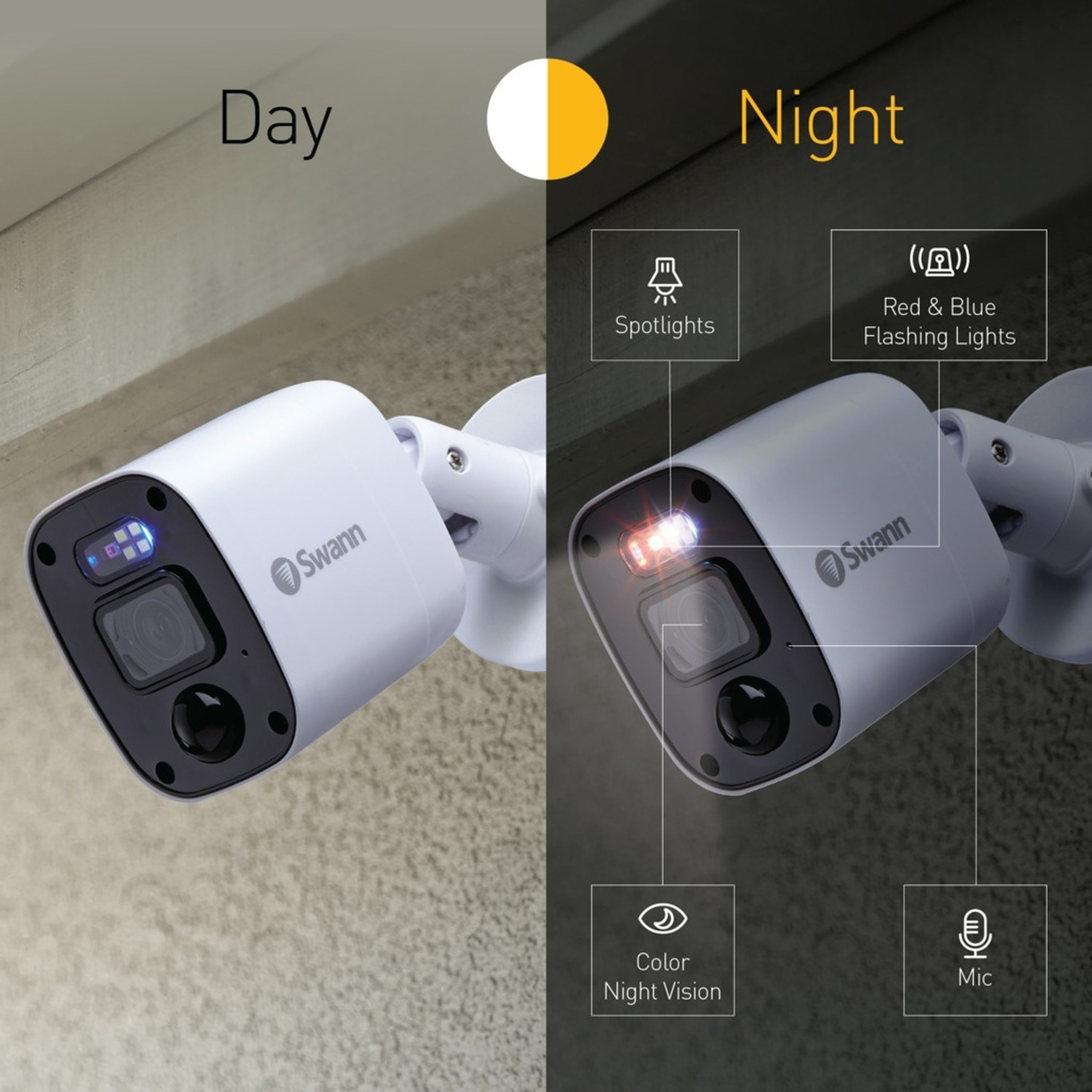 CAM 2K DVR BULLET PRO IP66 PIR SWANN