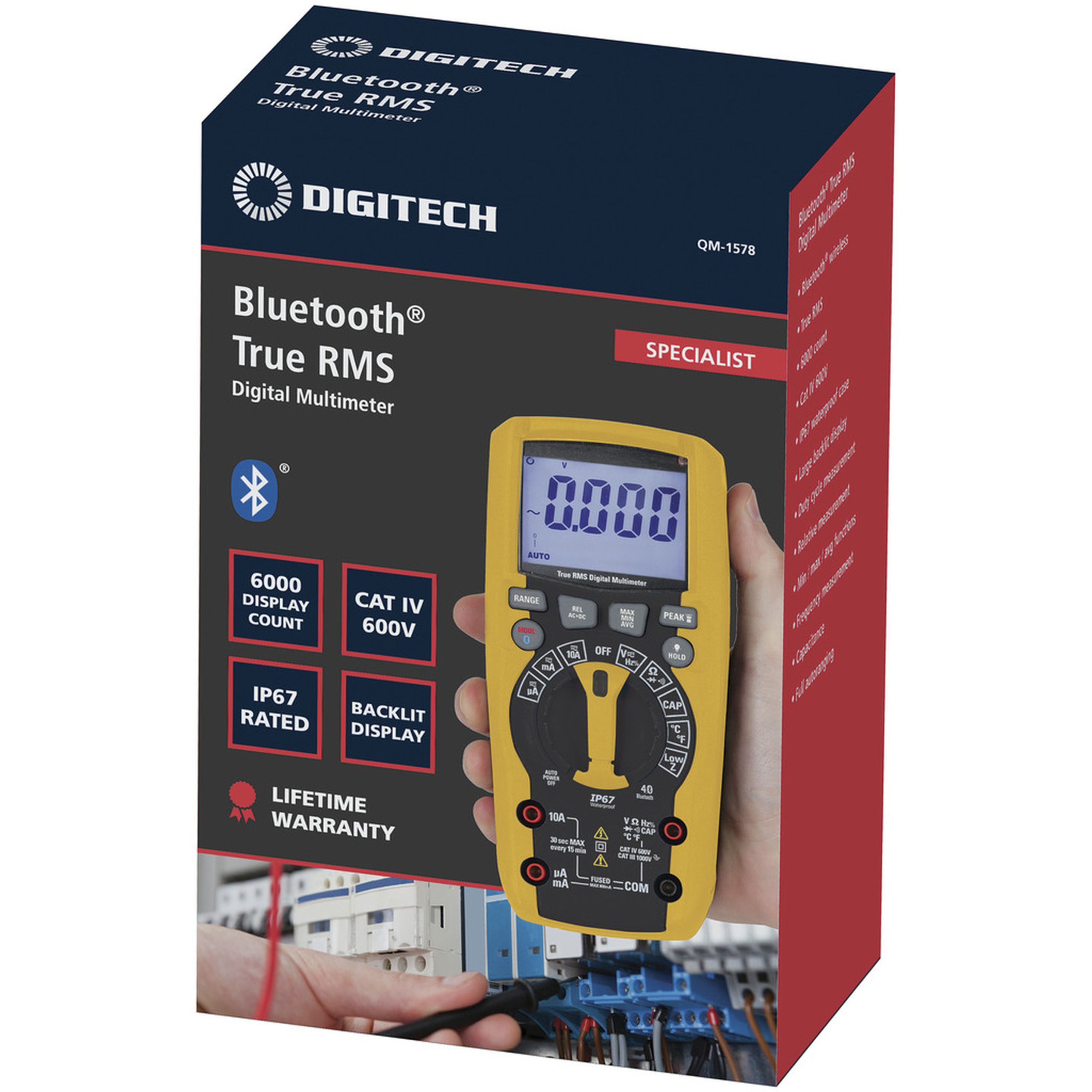 True RMS Digital Multimeter with Bluetooth Connectivity