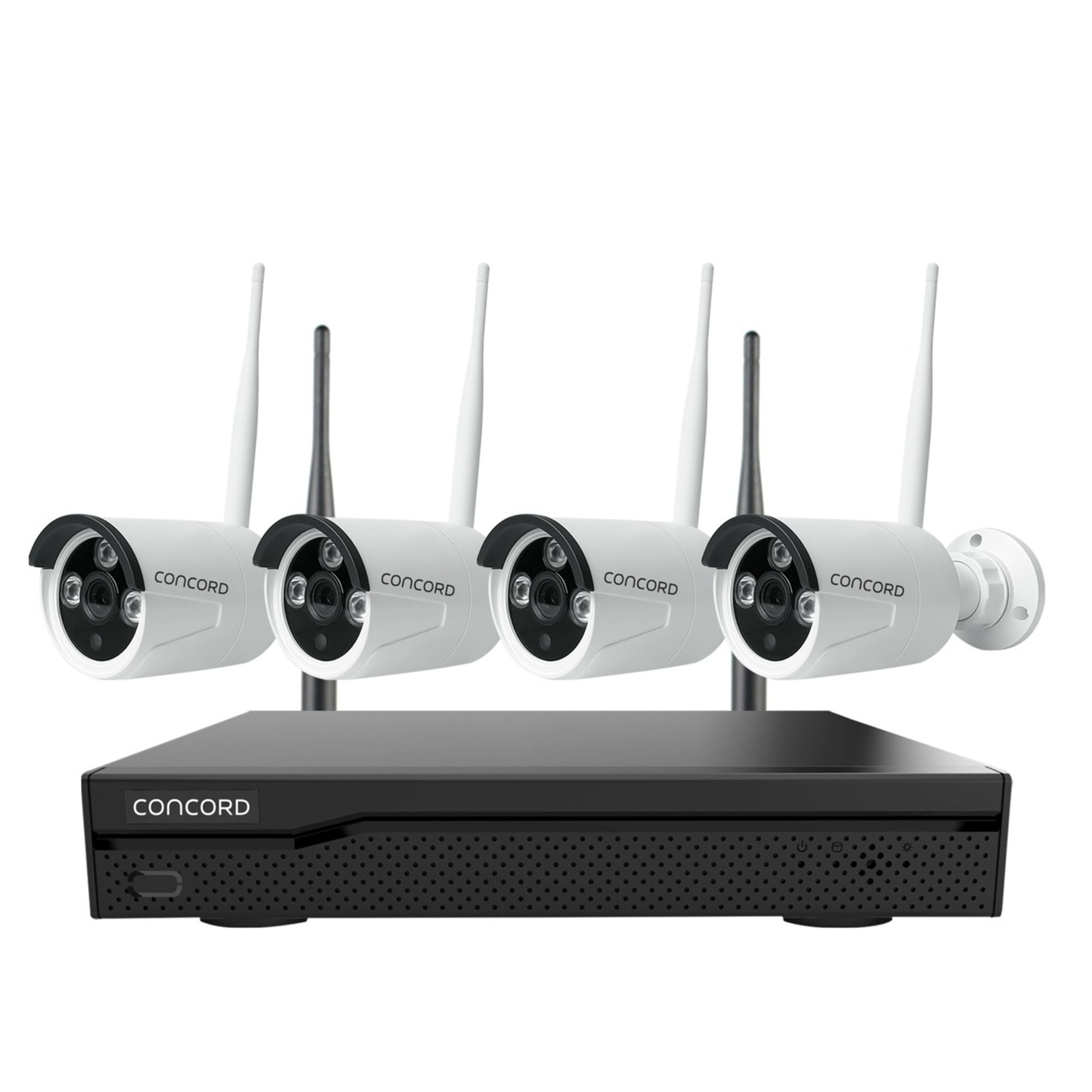 Concord 10 Channel WiFi NVR Kit with 4 x 4K Bullet Cameras IP66 V4