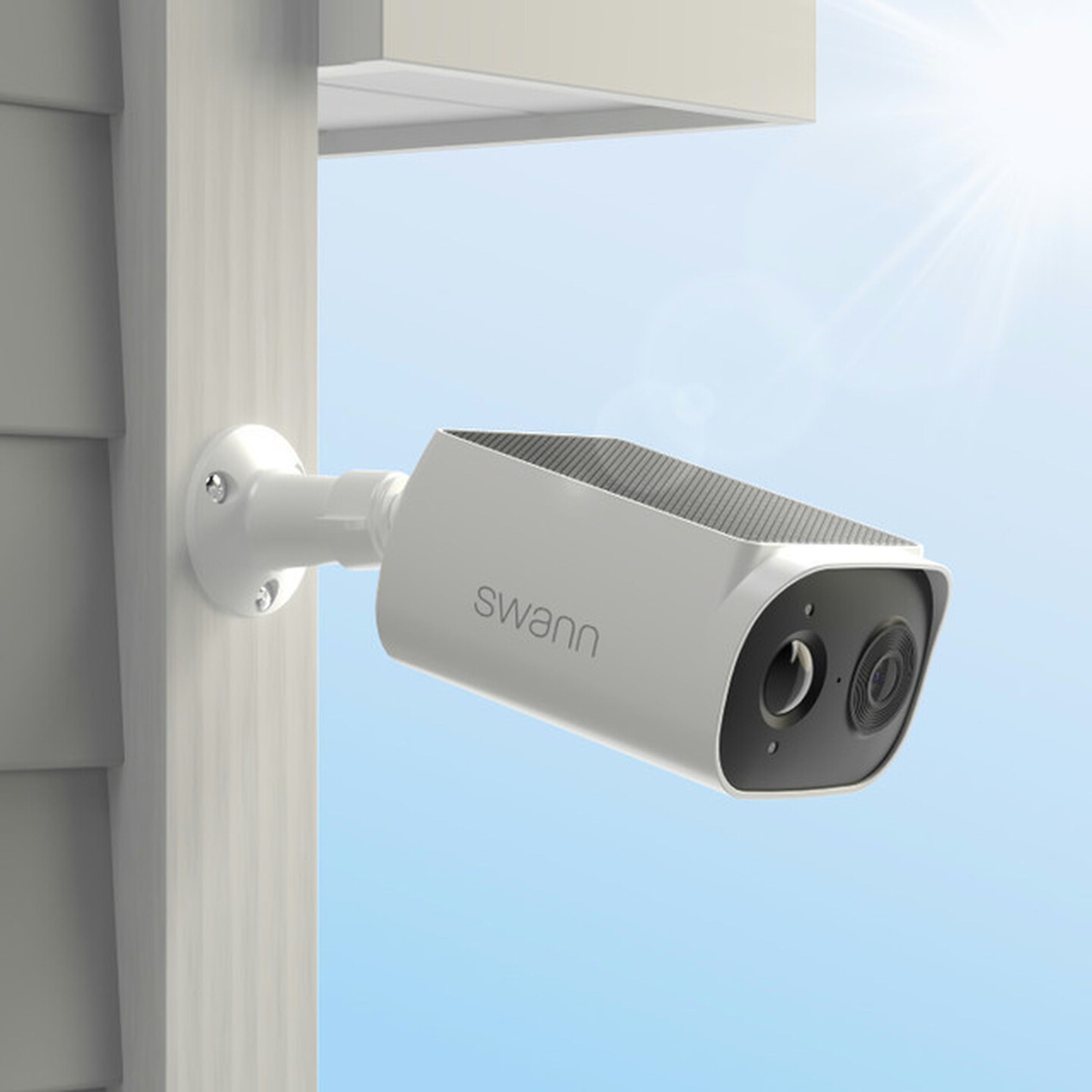 Swann EVO Wireless 2K Solar Security Camera  2 Pack Battery Cam
