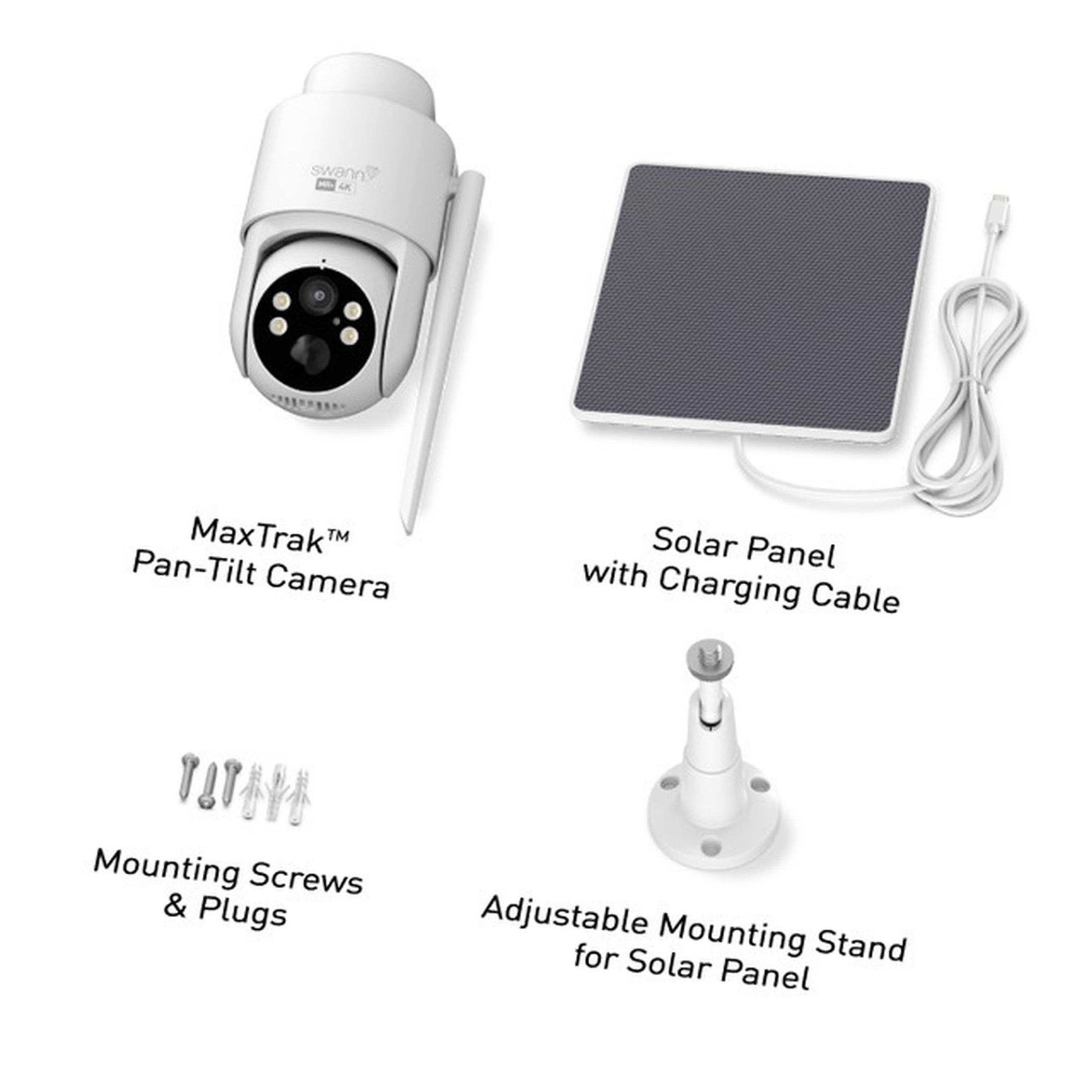 Swann MaxTrak  Long Range Wireless AI Powered Auto Tracking Security System  Addon Camera